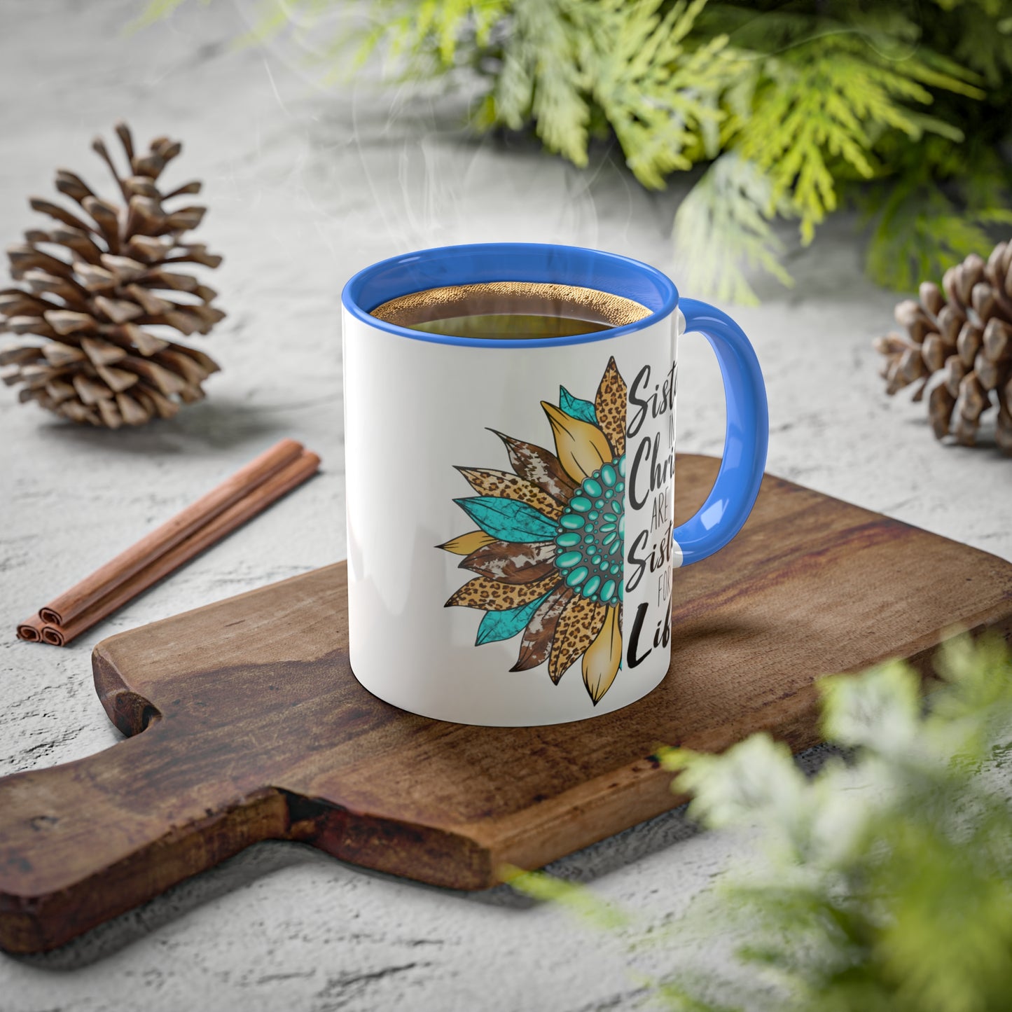 Sister in Christ Colorful Mugs