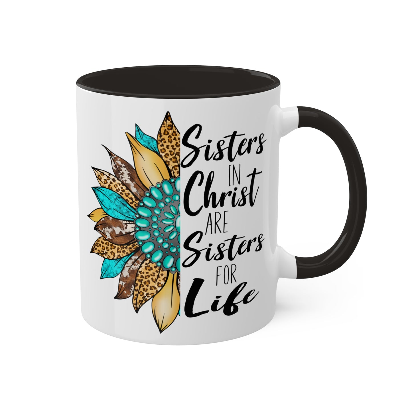 Sister in Christ Colorful Mugs