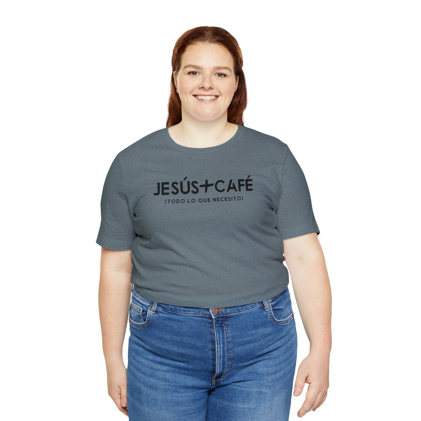 Jesús más Café Unisex Jersey Short Sleeve Tee