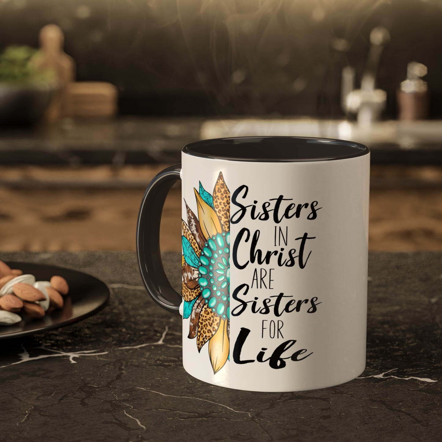 Sister in Christ Colorful Mugs