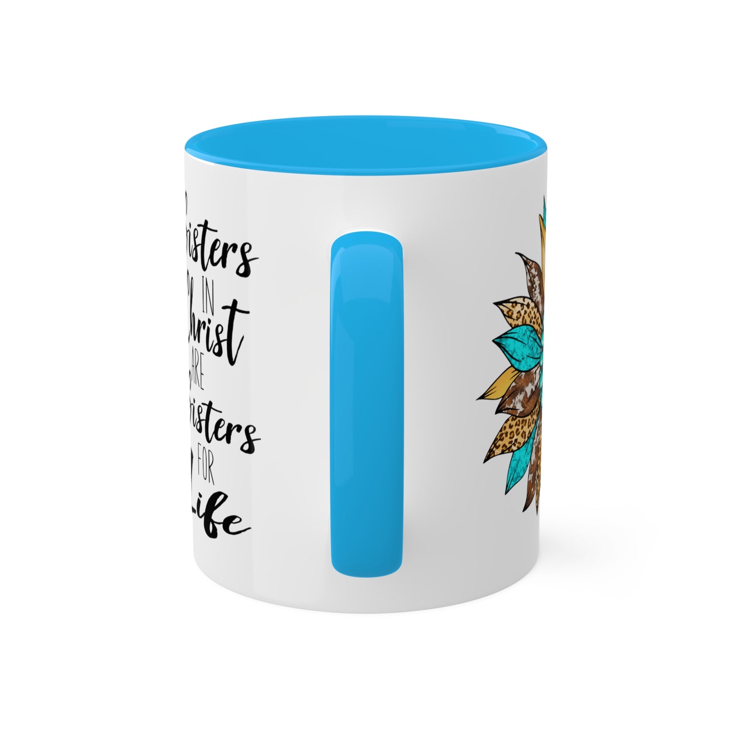 Sister in Christ Colorful Mugs