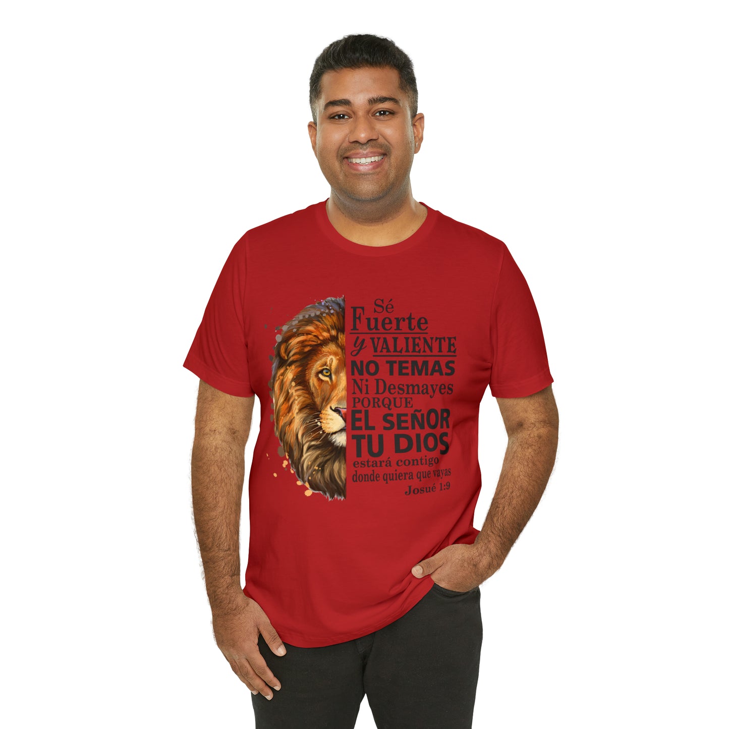 Se fuerte y Valiente Unisex Jersey Short Sleeve Tee