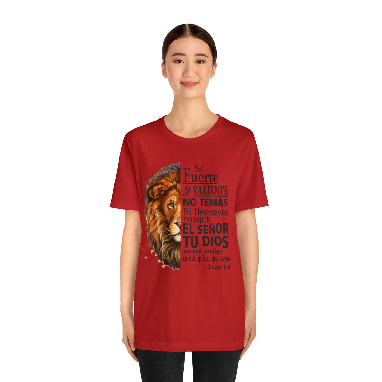 Se fuerte y Valiente Unisex Jersey Short Sleeve Tee
