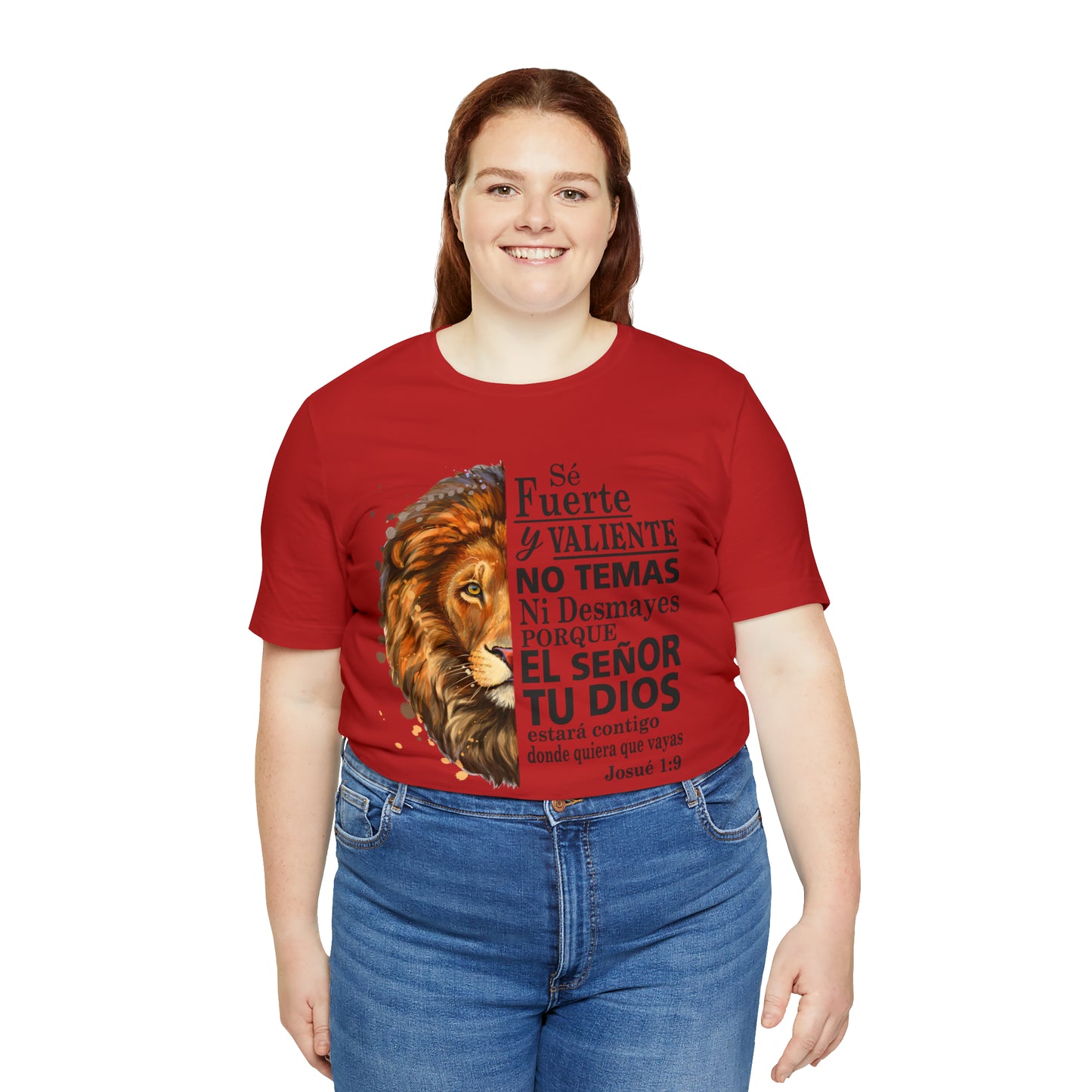 Se fuerte y Valiente Unisex Jersey Short Sleeve Tee