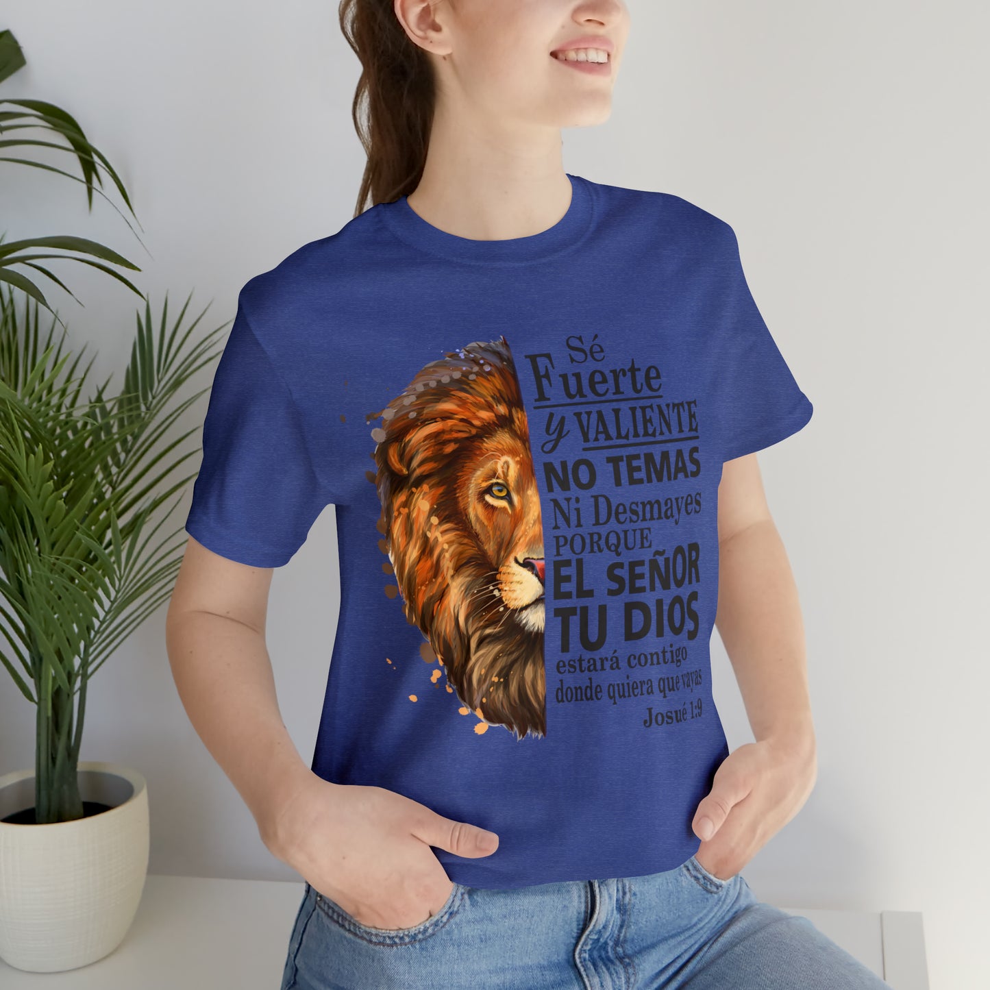 Se fuerte y Valiente Unisex Jersey Short Sleeve Tee