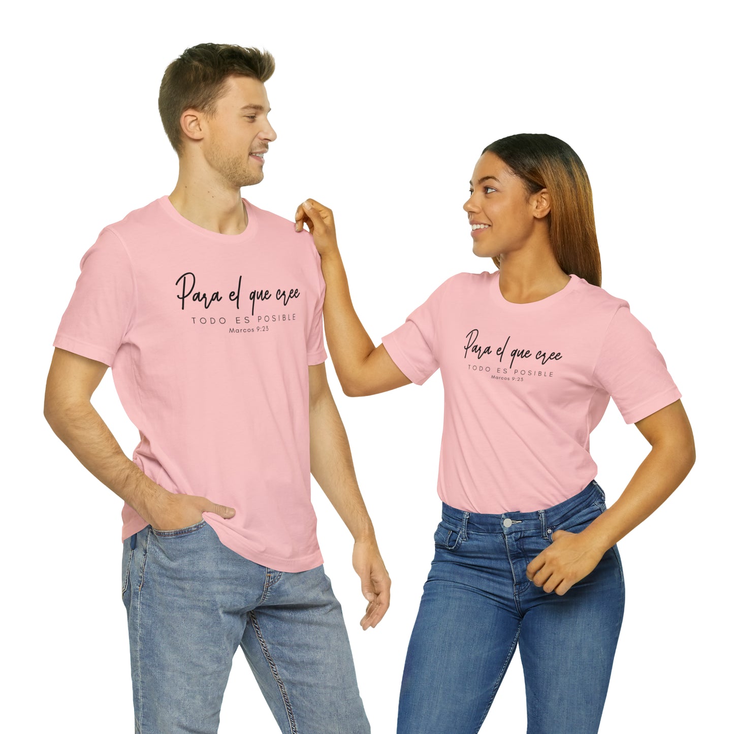 Para el que cree todo es posible Unisex Jersey Short Sleeve Tee