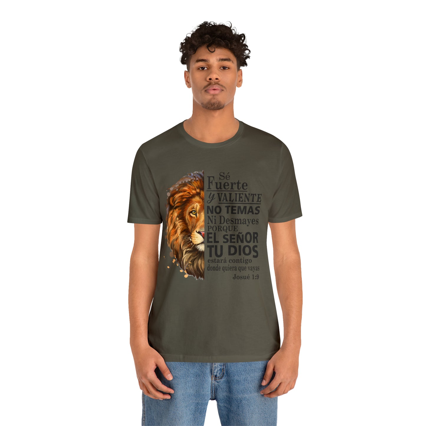 Se fuerte y Valiente Unisex Jersey Short Sleeve Tee