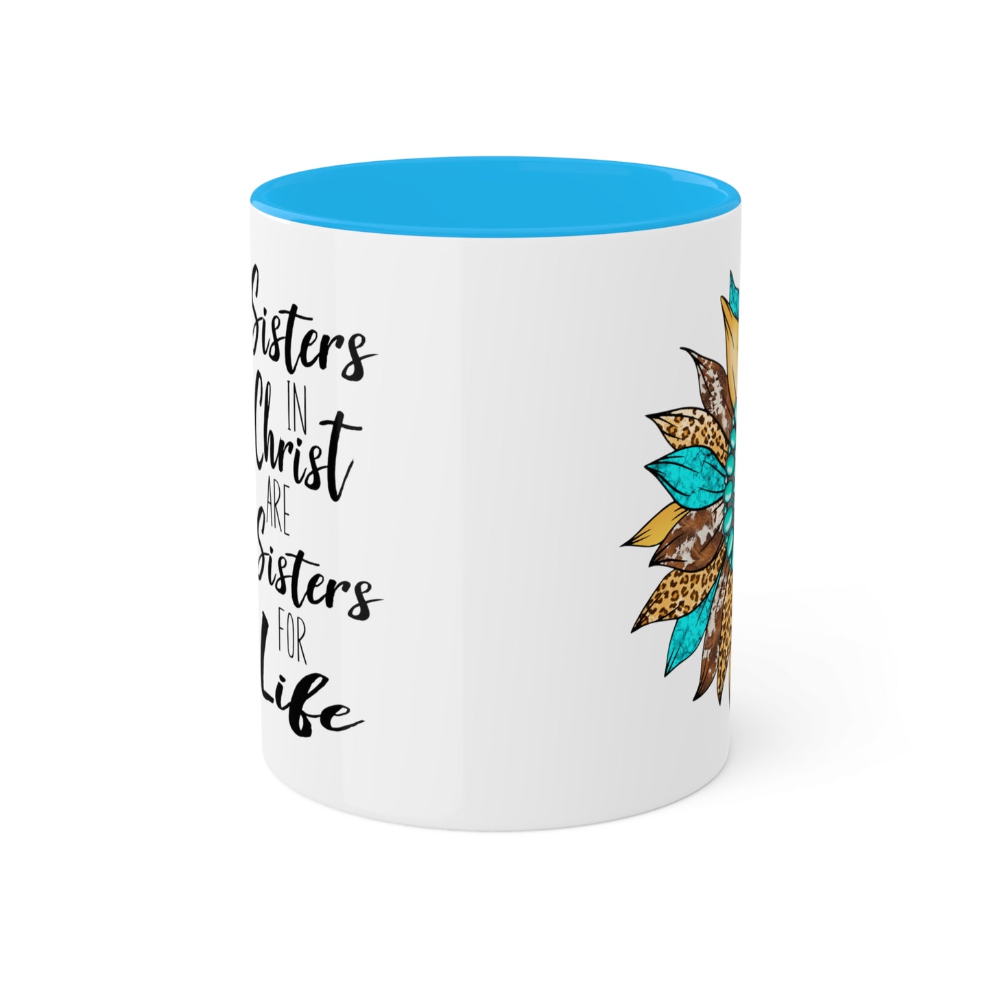 Sister in Christ Colorful Mugs