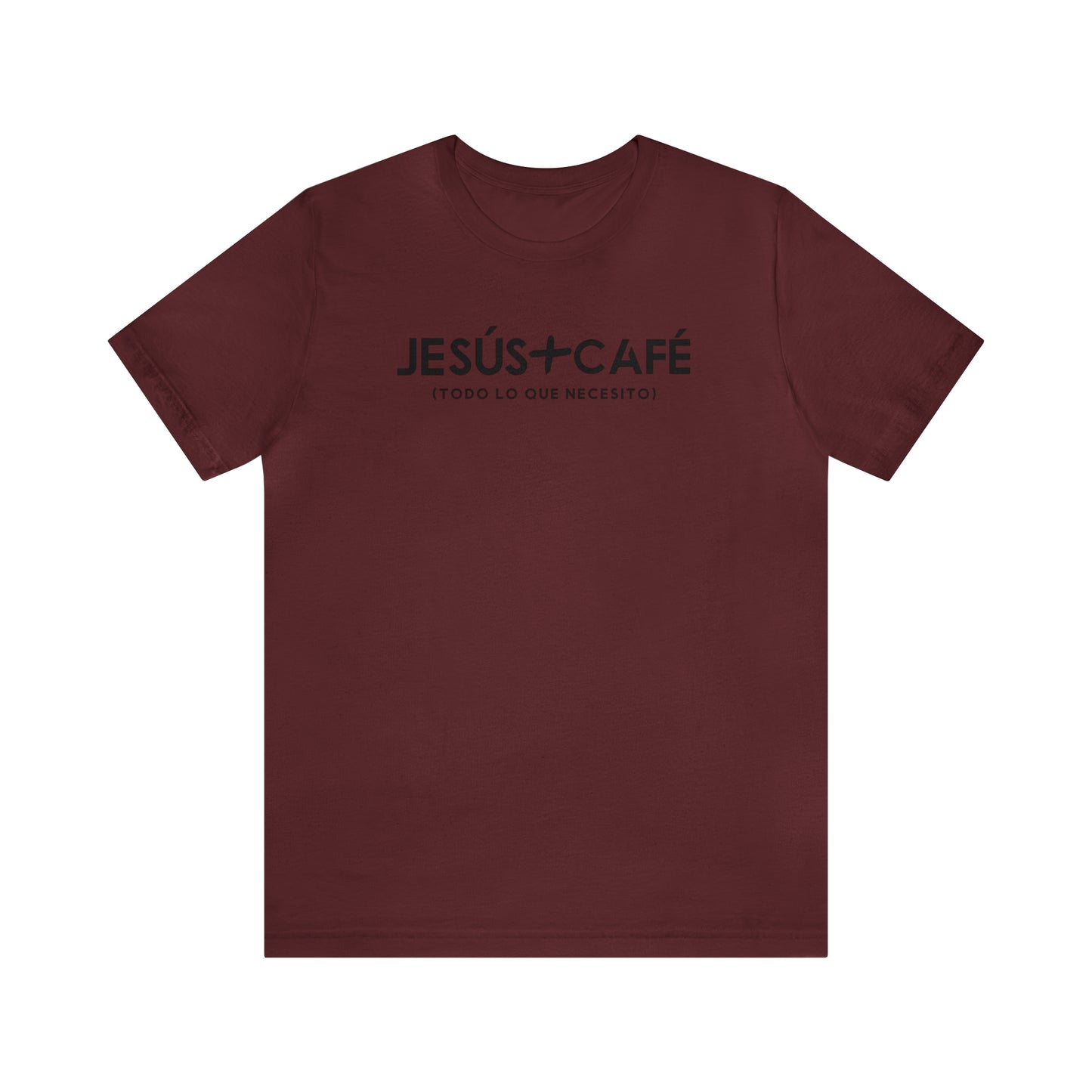 Jesús más Café Unisex Jersey Short Sleeve Tee