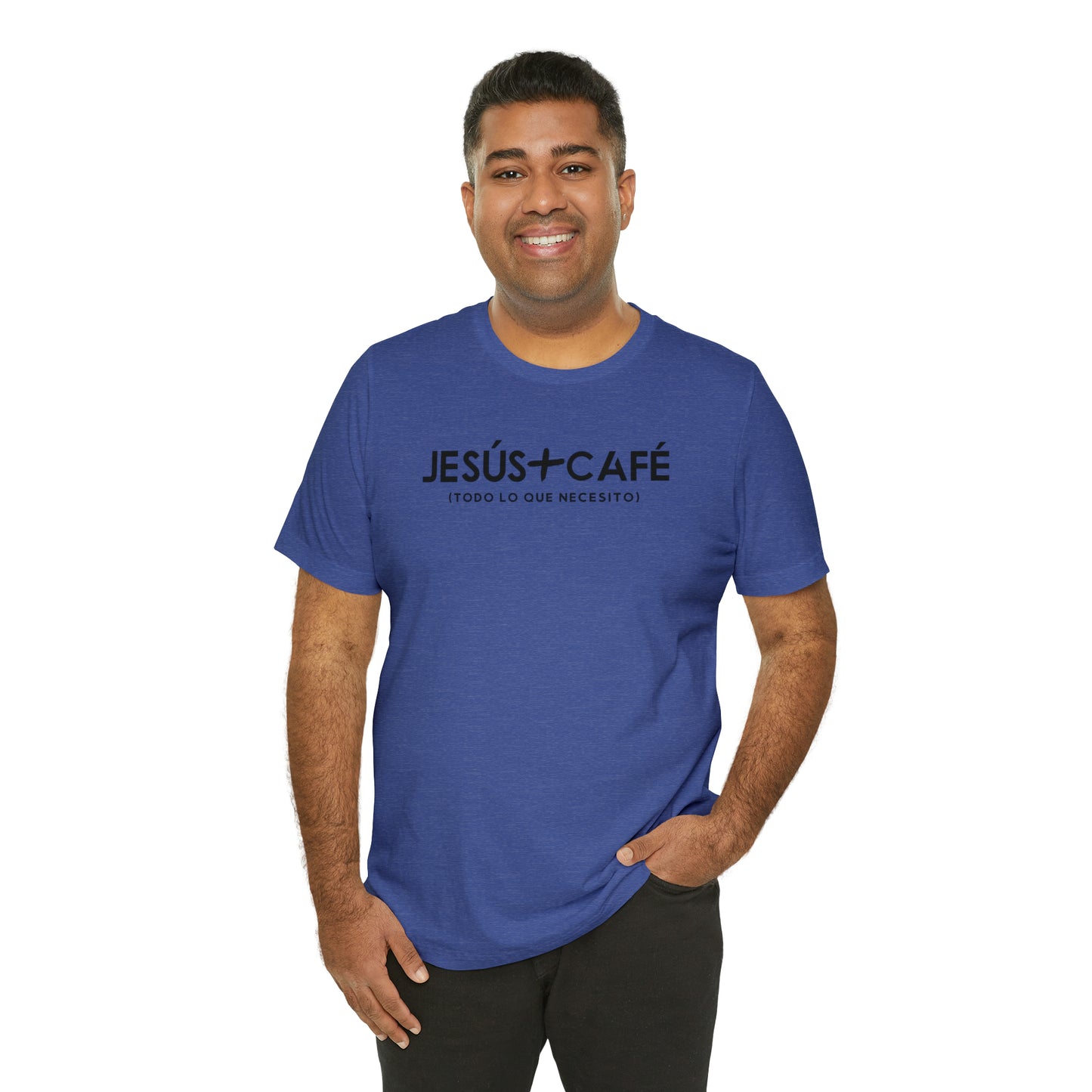 Jesús más Café Unisex Jersey Short Sleeve Tee