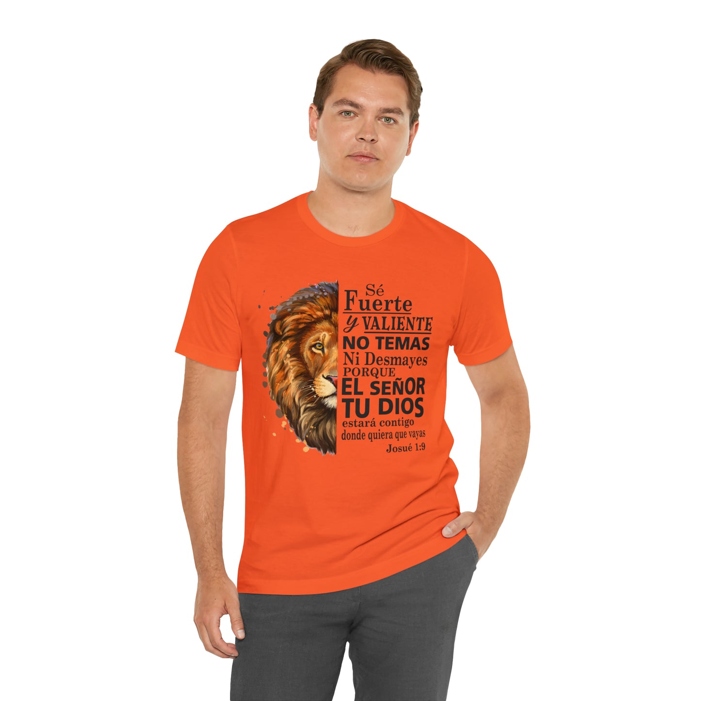 Se fuerte y Valiente Unisex Jersey Short Sleeve Tee
