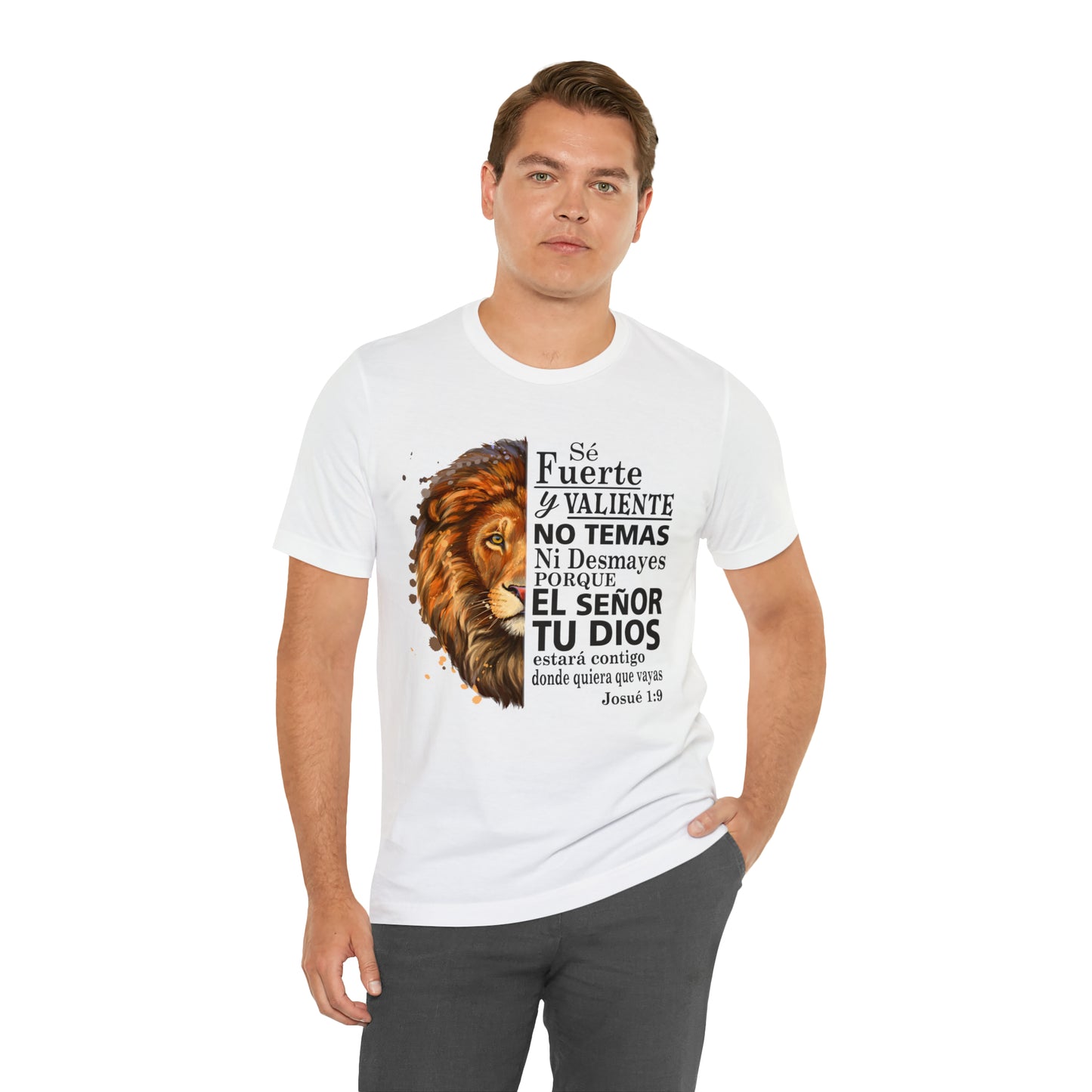 Se fuerte y Valiente Unisex Jersey Short Sleeve Tee