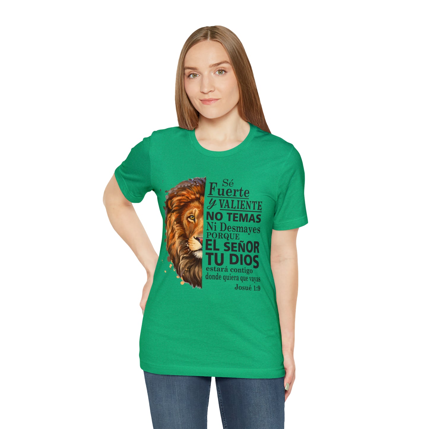 Se fuerte y Valiente Unisex Jersey Short Sleeve Tee