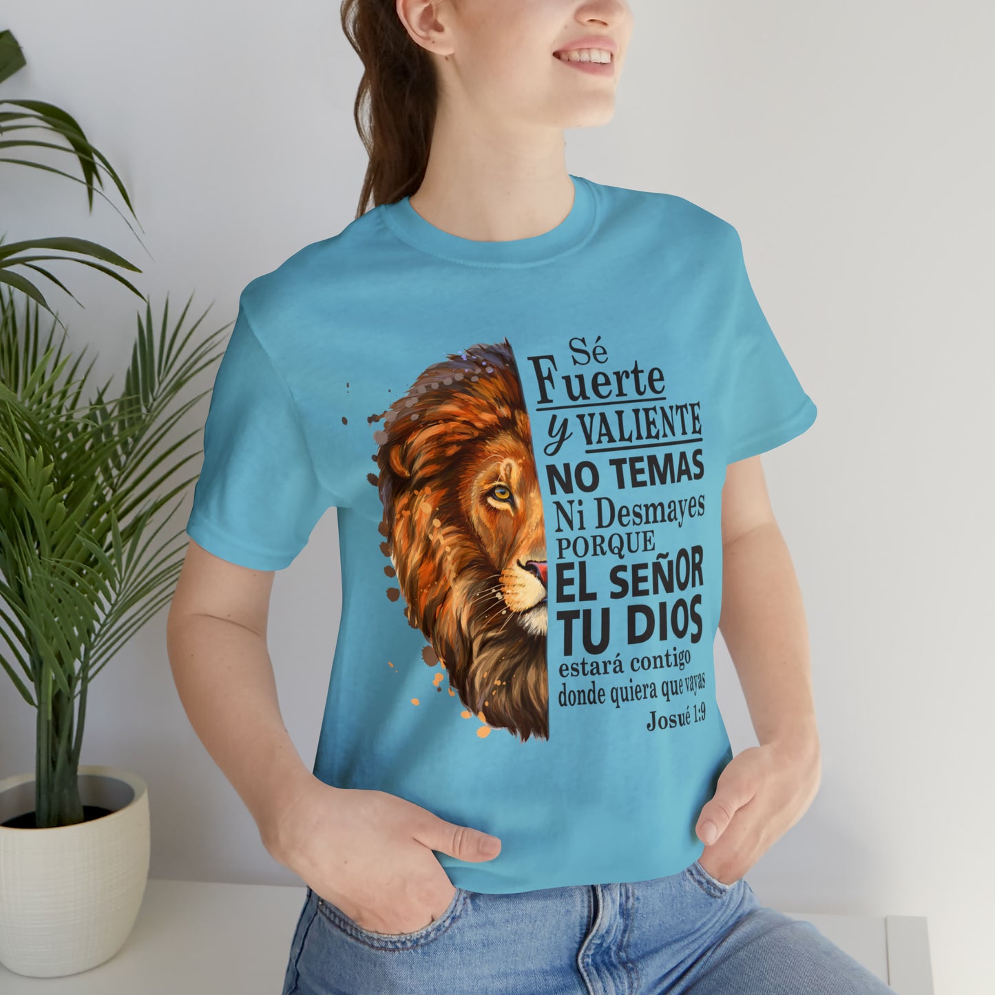 Se fuerte y Valiente Unisex Jersey Short Sleeve Tee