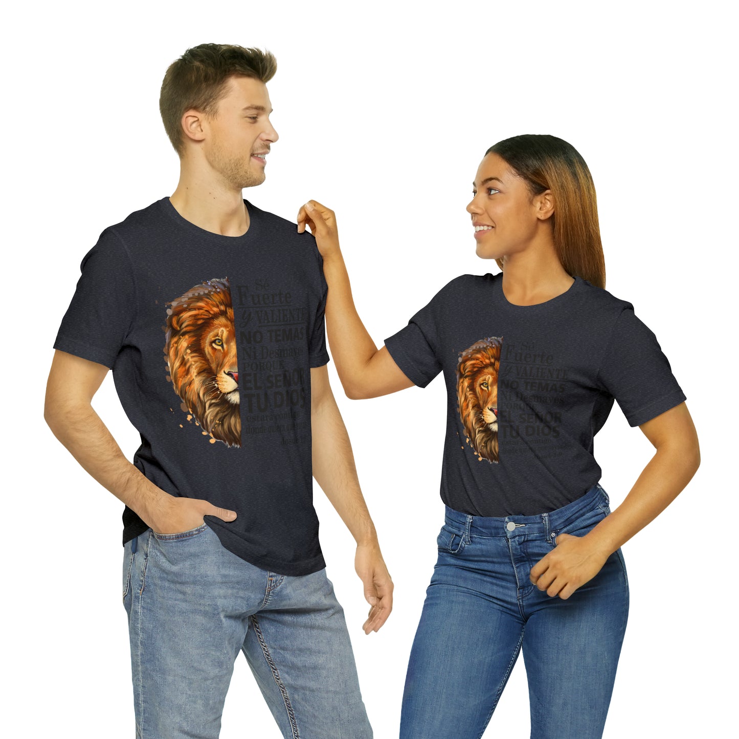 Se fuerte y Valiente Unisex Jersey Short Sleeve Tee