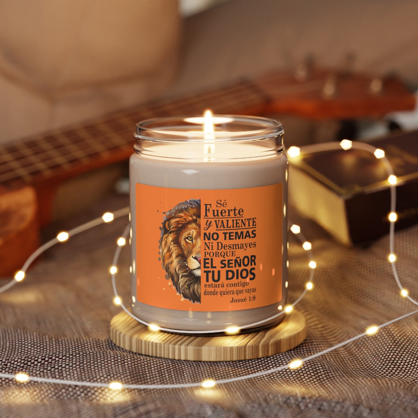 Se fuerte y Valiente Scented Soy Candle, 9oz