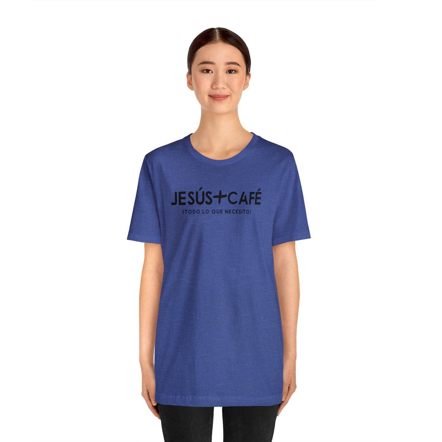Jesús más Café Unisex Jersey Short Sleeve Tee