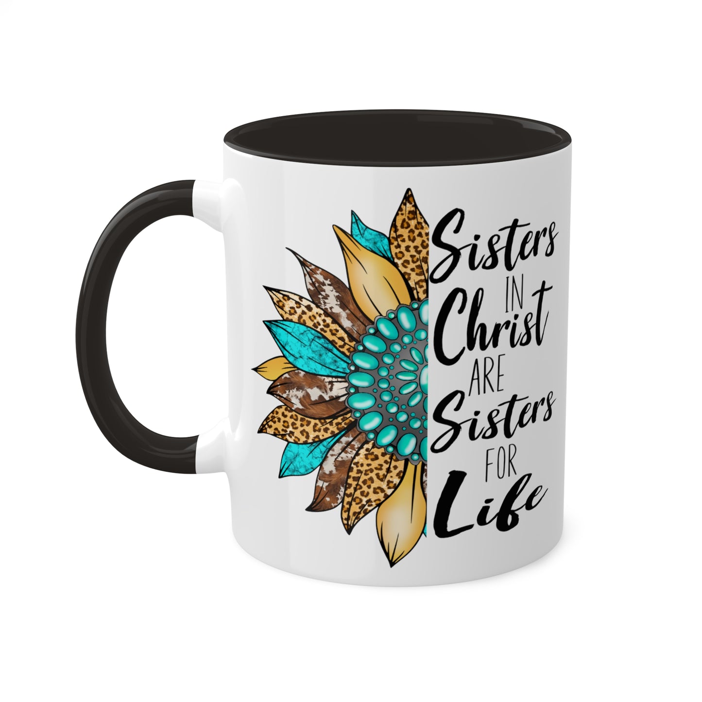 Sister in Christ Colorful Mugs