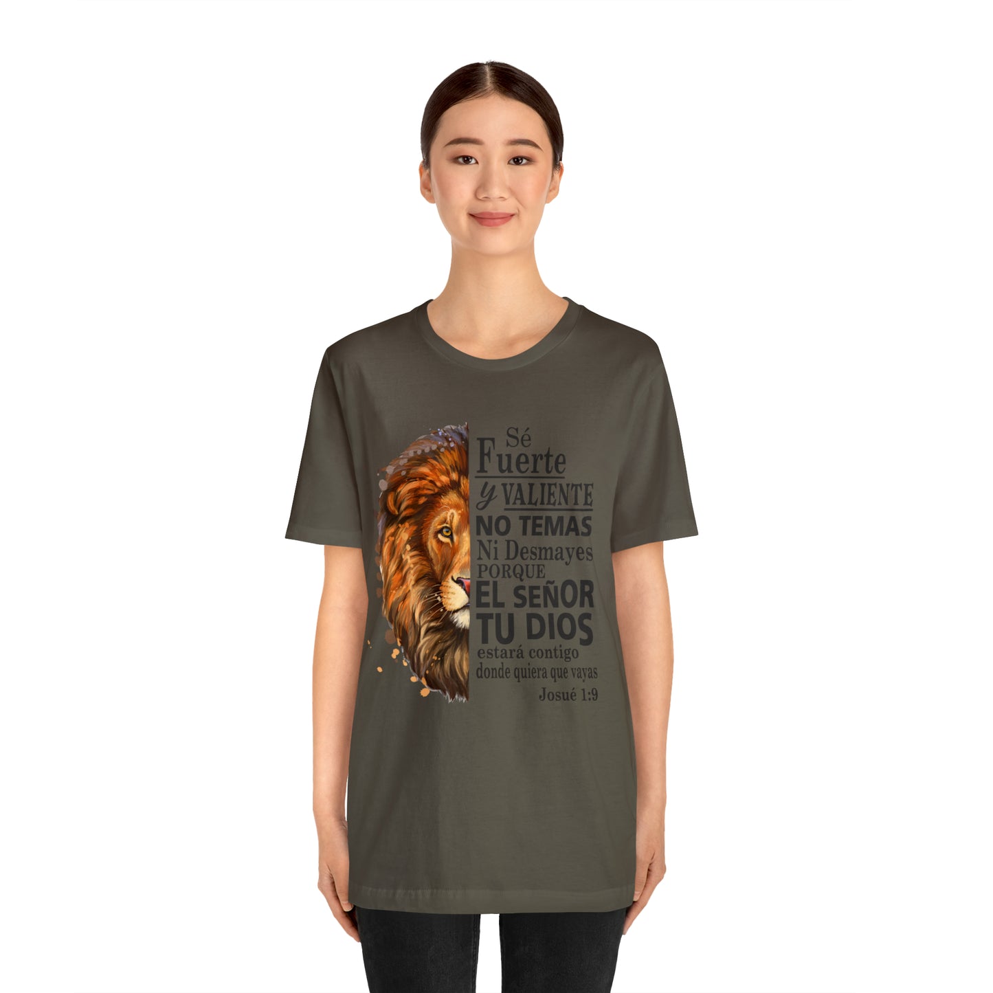 Se fuerte y Valiente Unisex Jersey Short Sleeve Tee
