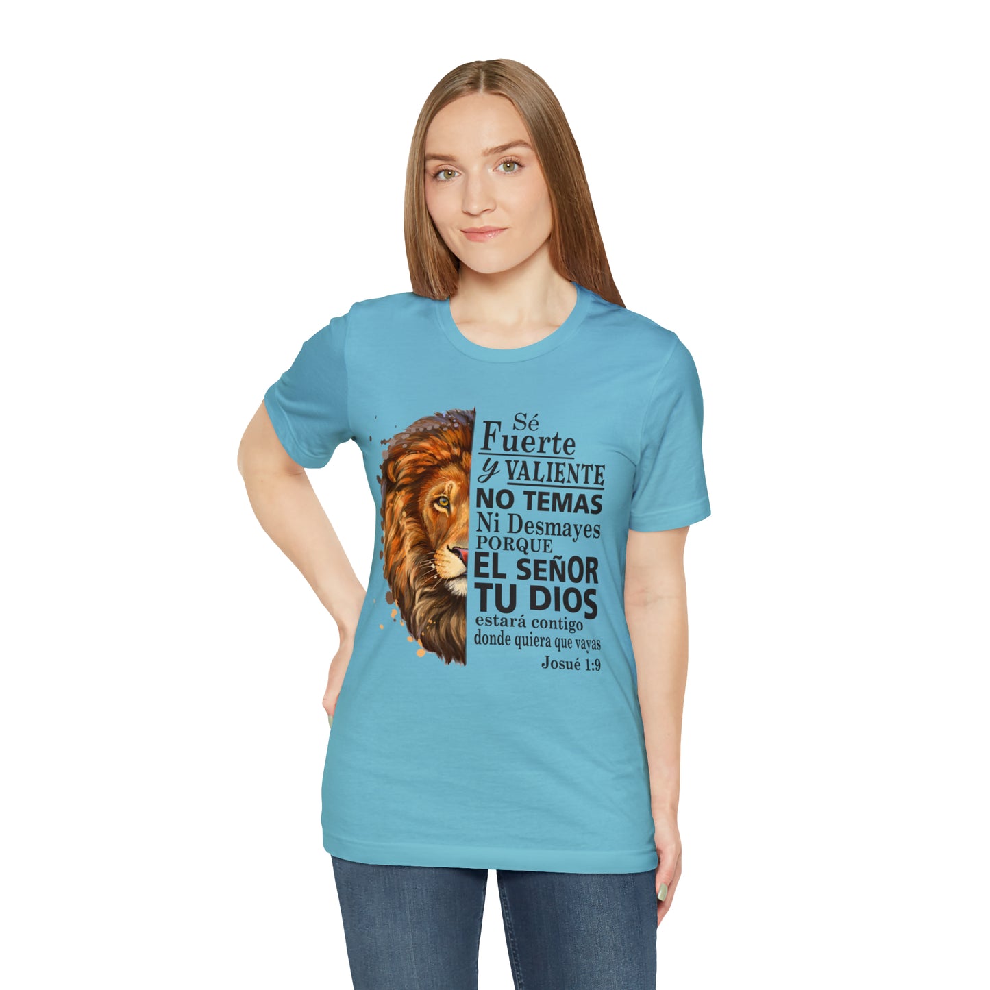 Se fuerte y Valiente Unisex Jersey Short Sleeve Tee