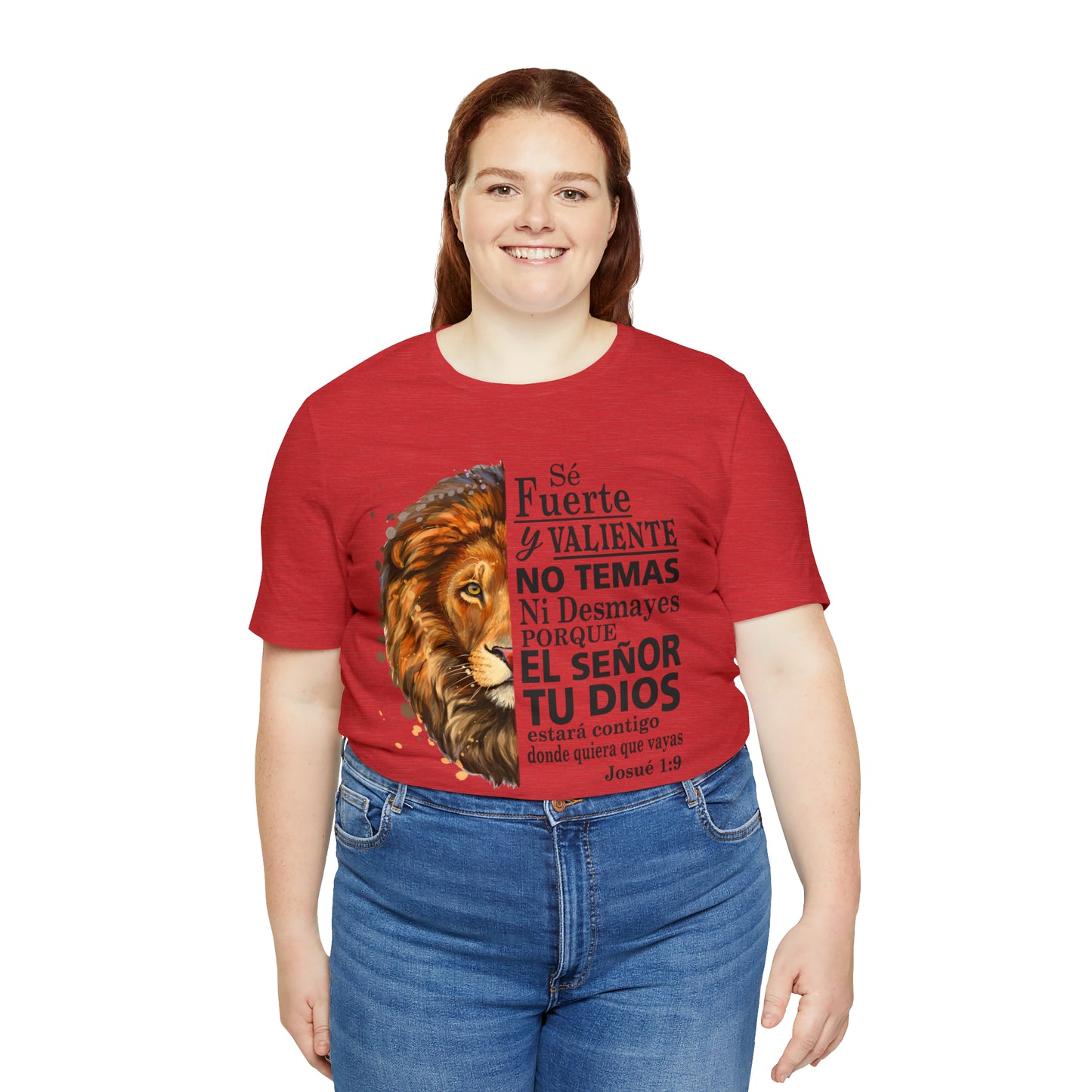 Se fuerte y Valiente Unisex Jersey Short Sleeve Tee