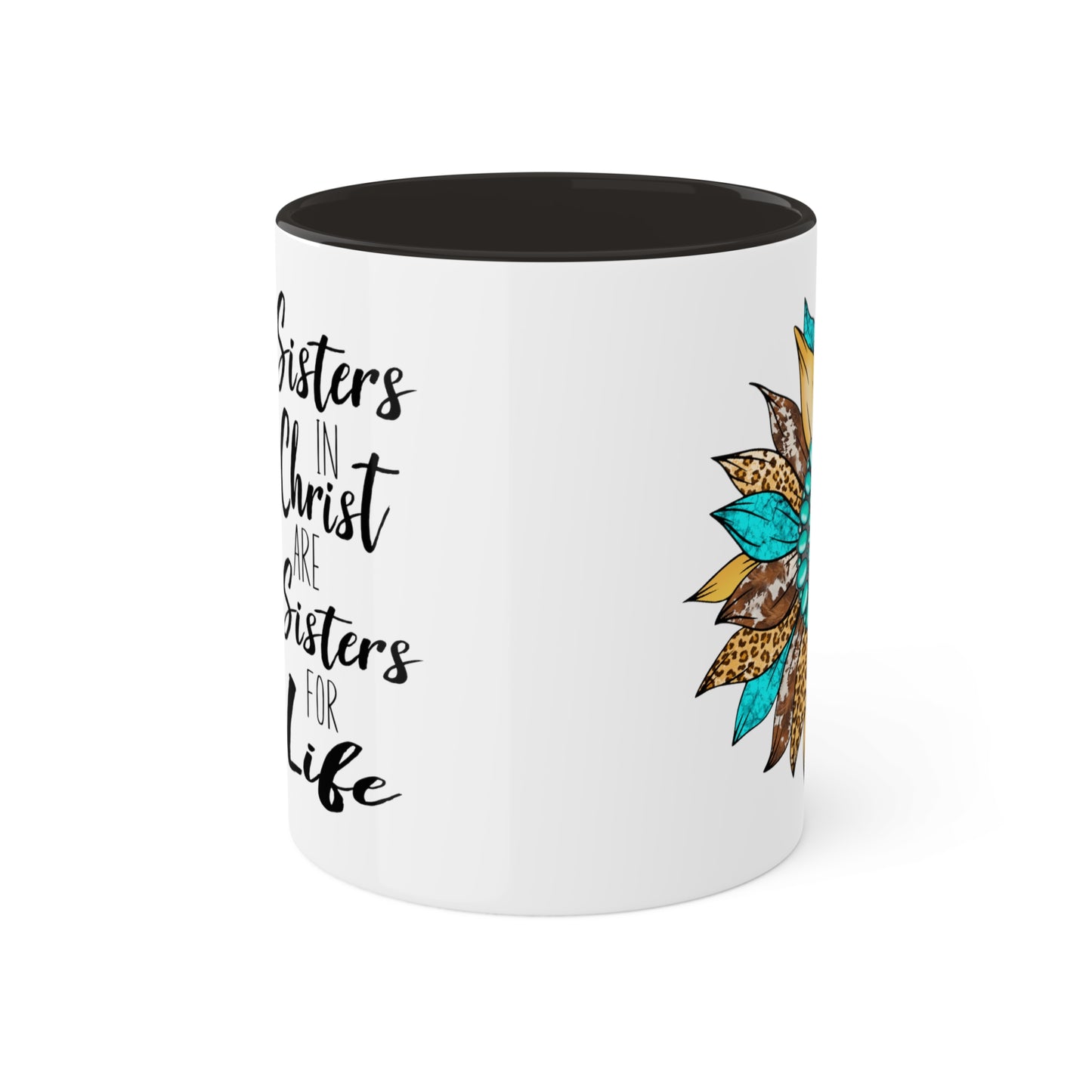 Sister in Christ Colorful Mugs