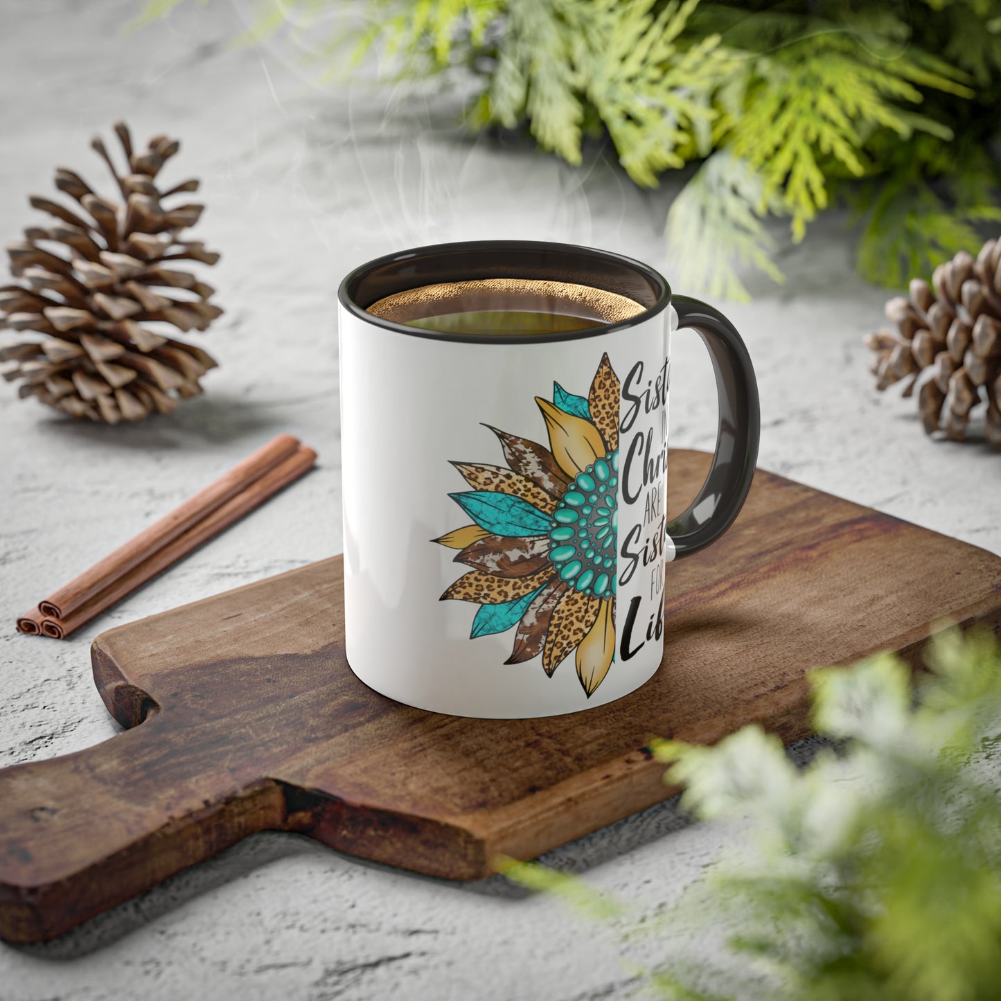 Sister in Christ Colorful Mugs