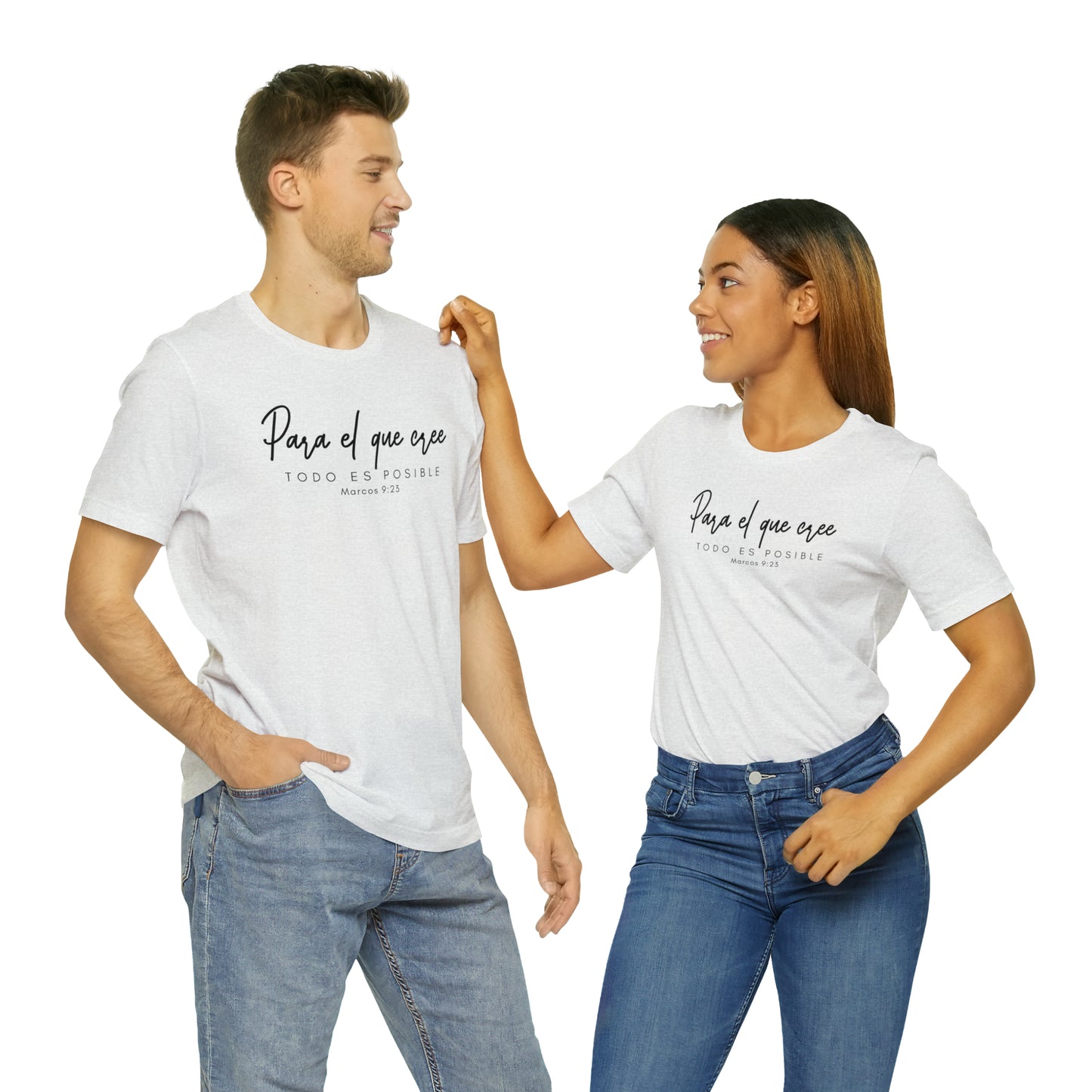 Para el que cree todo es posible Unisex Jersey Short Sleeve Tee