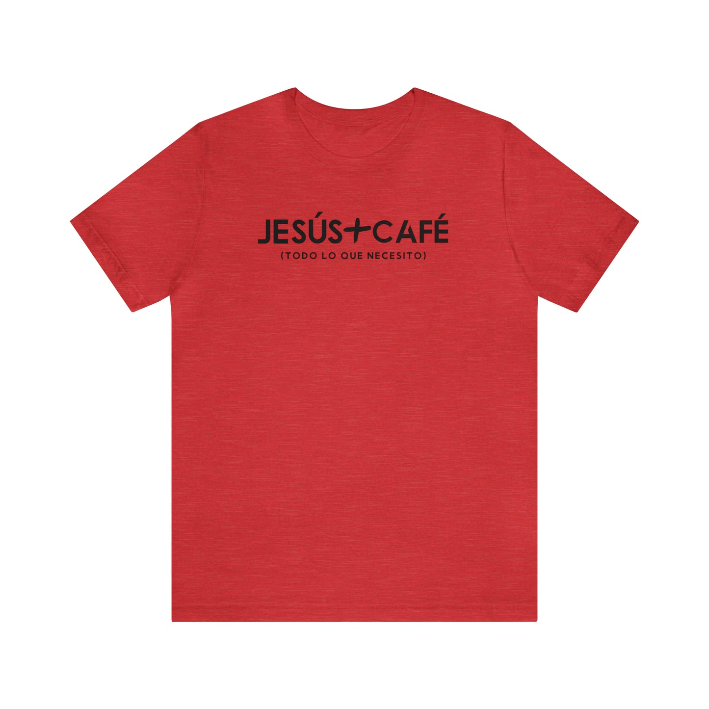 Jesús más Café Unisex Jersey Short Sleeve Tee