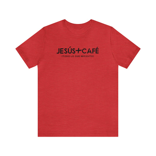 Jesús más Café Unisex Jersey Short Sleeve Tee