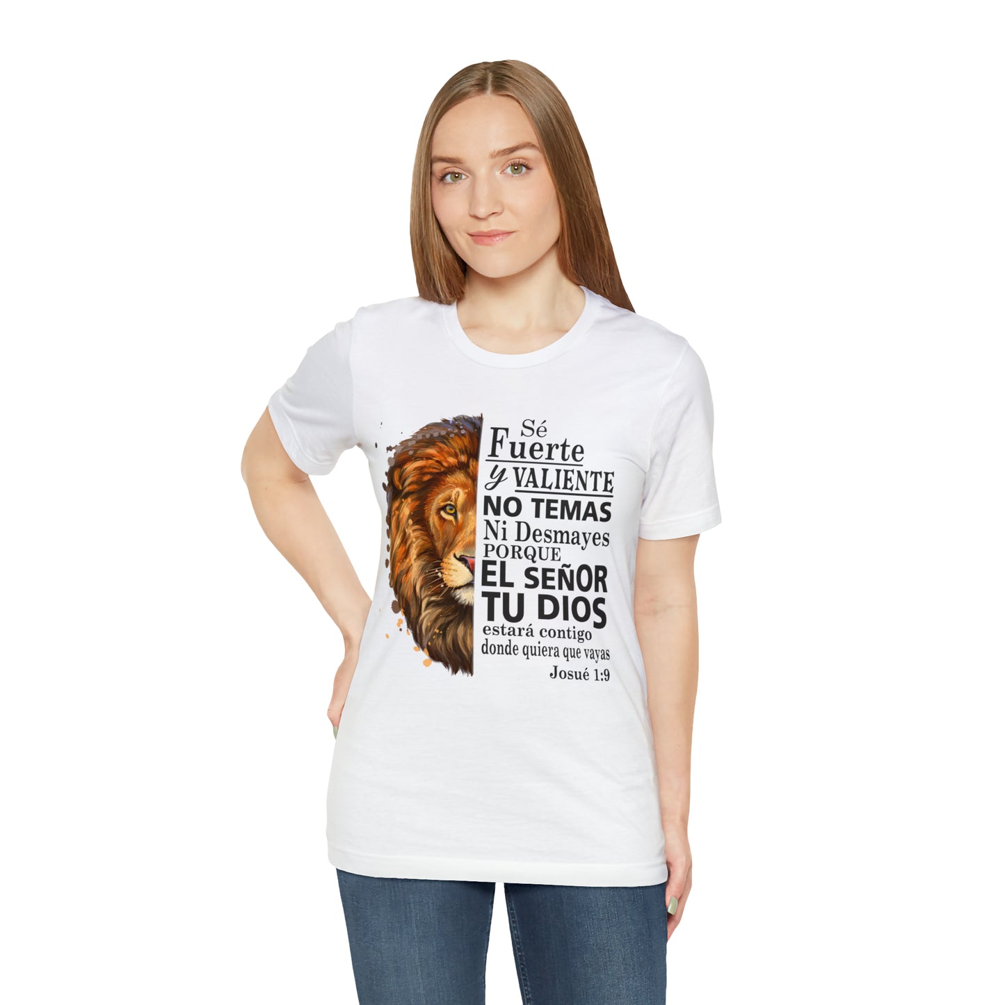 Se fuerte y Valiente Unisex Jersey Short Sleeve Tee