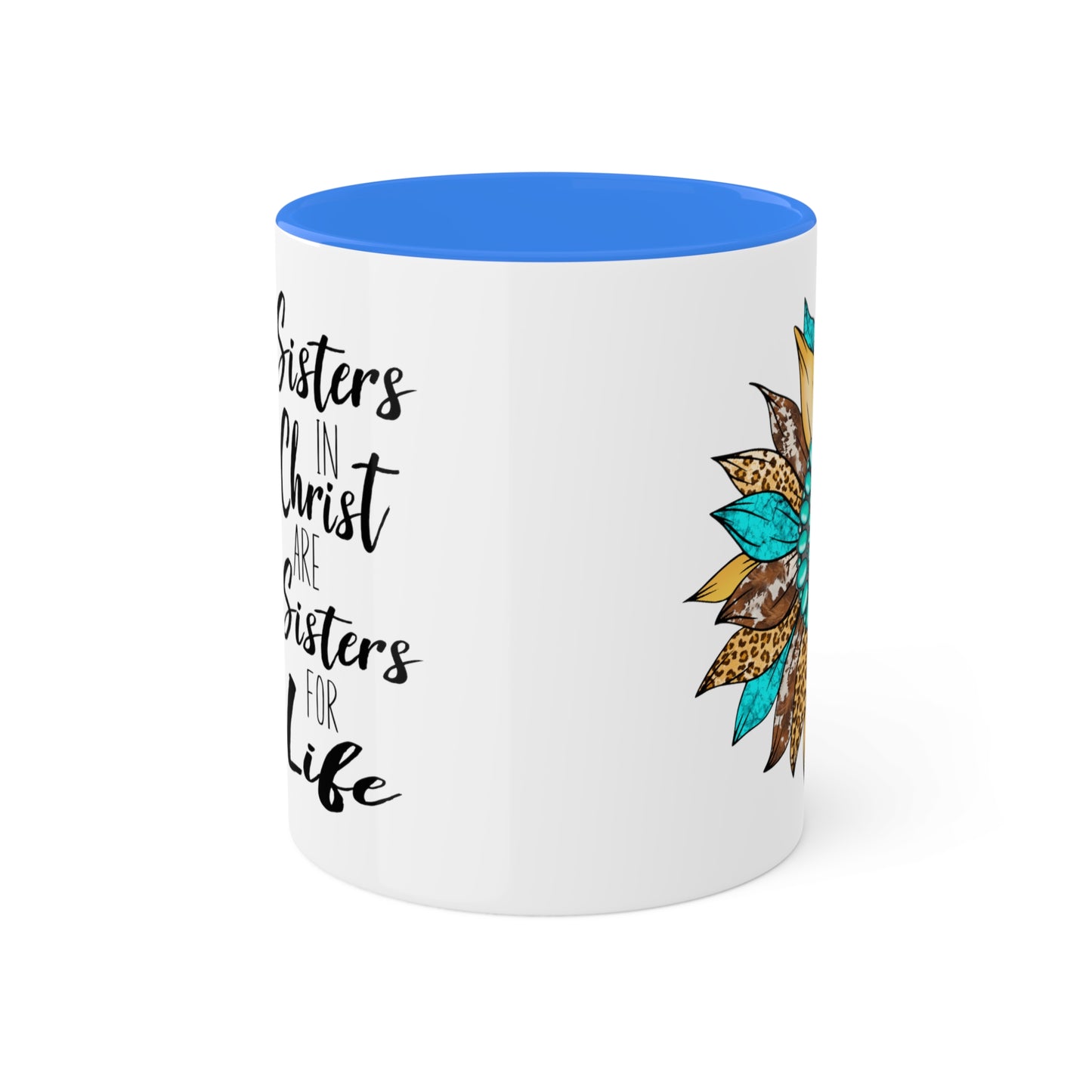 Sister in Christ Colorful Mugs