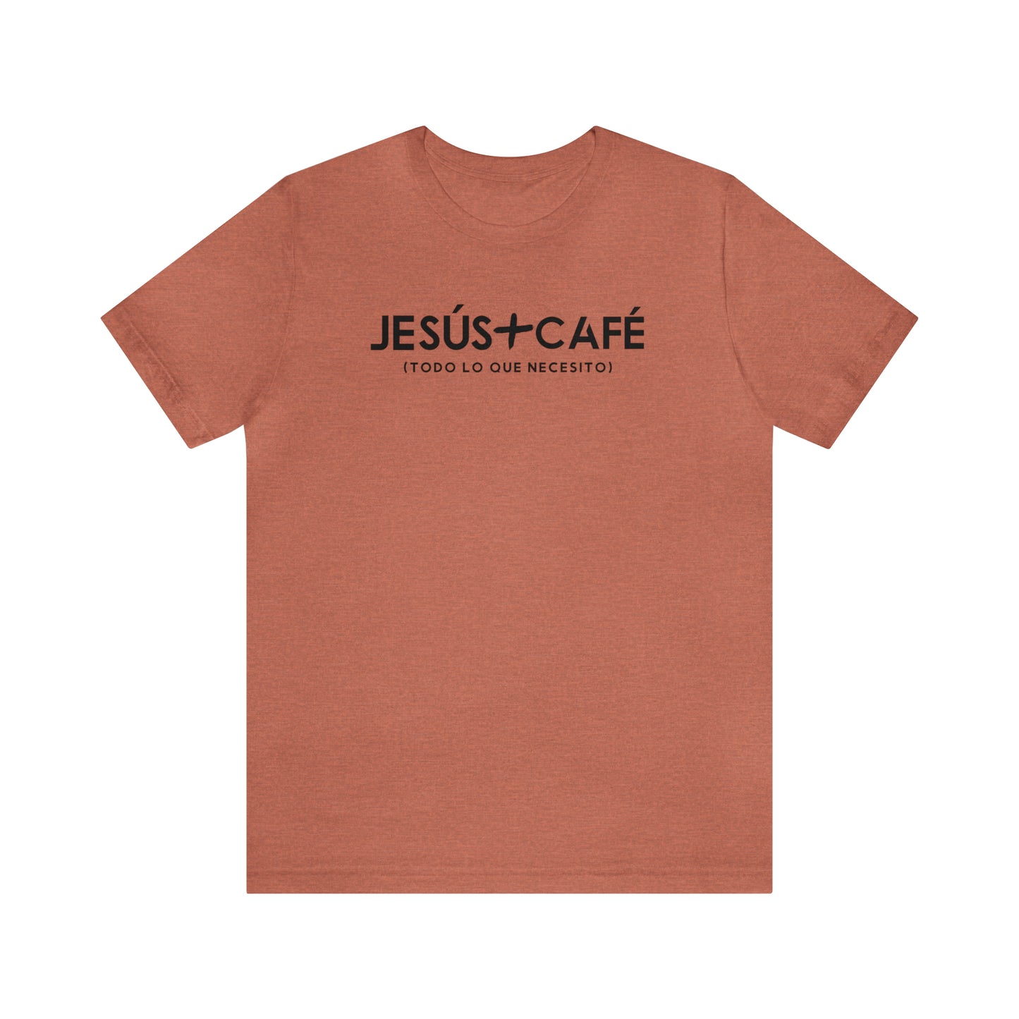 Jesús más Café Unisex Jersey Short Sleeve Tee