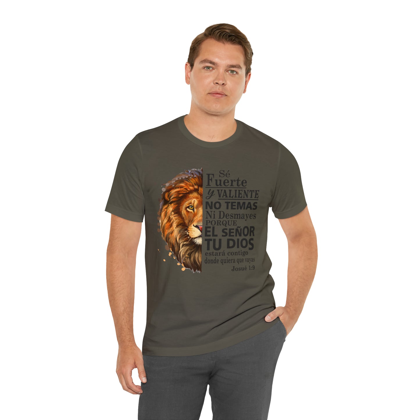 Se fuerte y Valiente Unisex Jersey Short Sleeve Tee