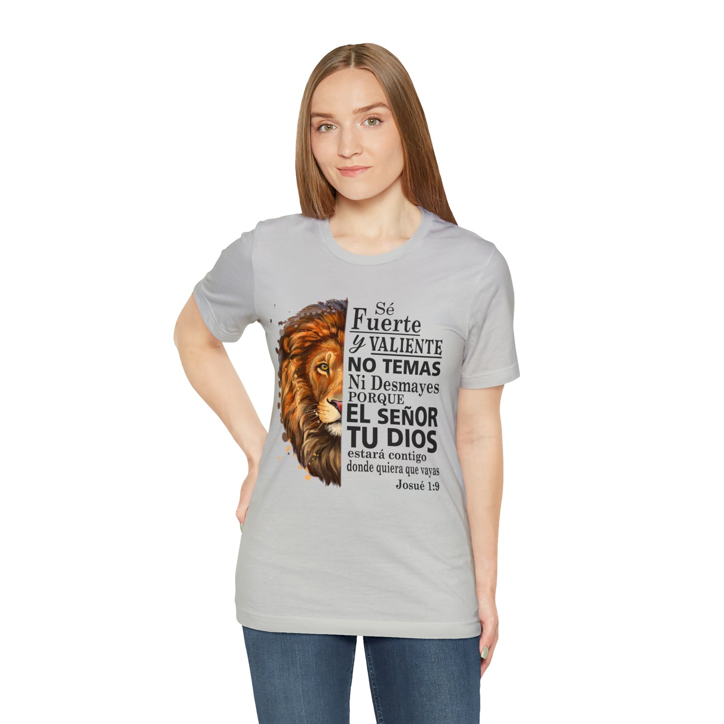 Se fuerte y Valiente Unisex Jersey Short Sleeve Tee