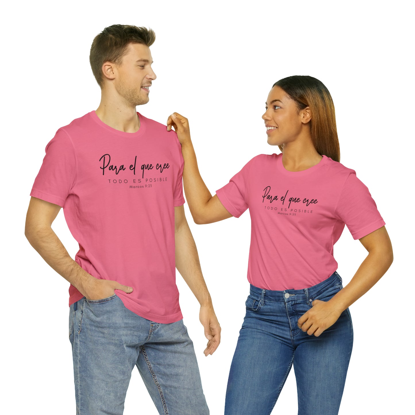 Para el que cree todo es posible Unisex Jersey Short Sleeve Tee