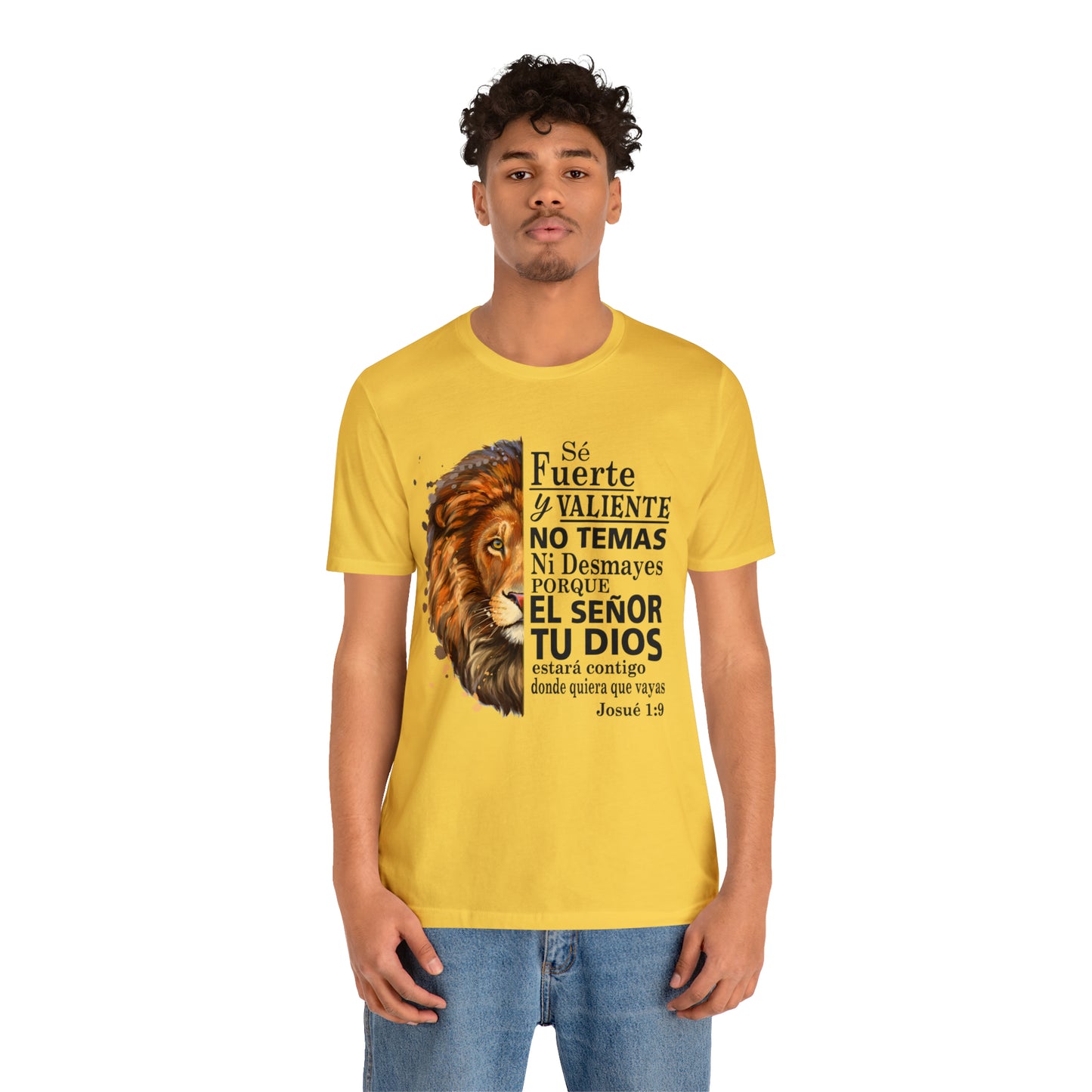 Se fuerte y Valiente Unisex Jersey Short Sleeve Tee