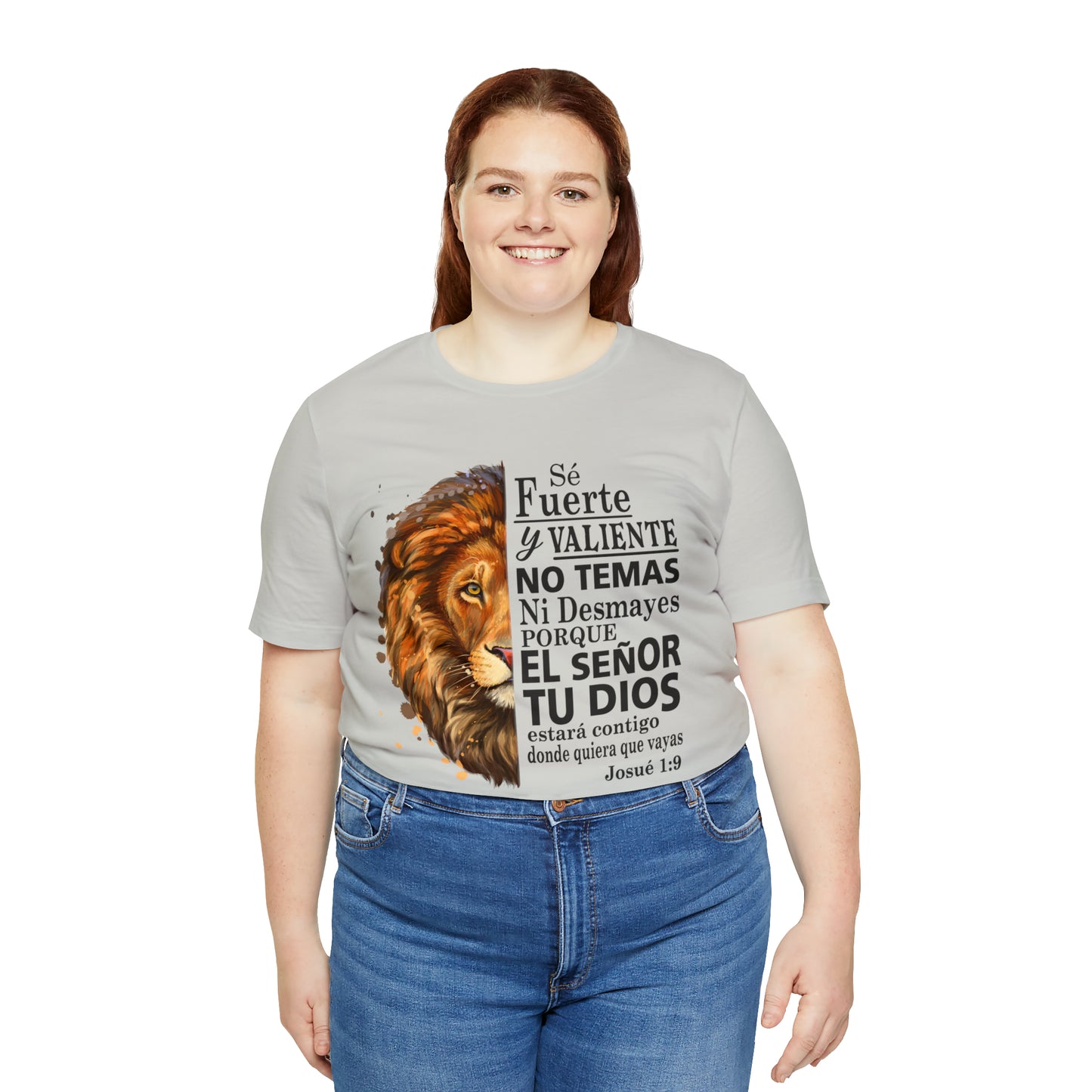 Se fuerte y Valiente Unisex Jersey Short Sleeve Tee