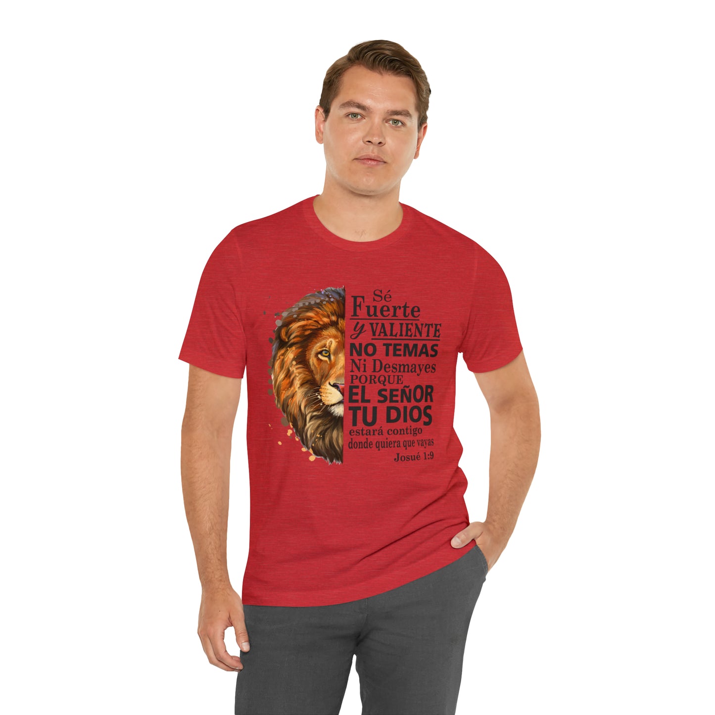 Se fuerte y Valiente Unisex Jersey Short Sleeve Tee