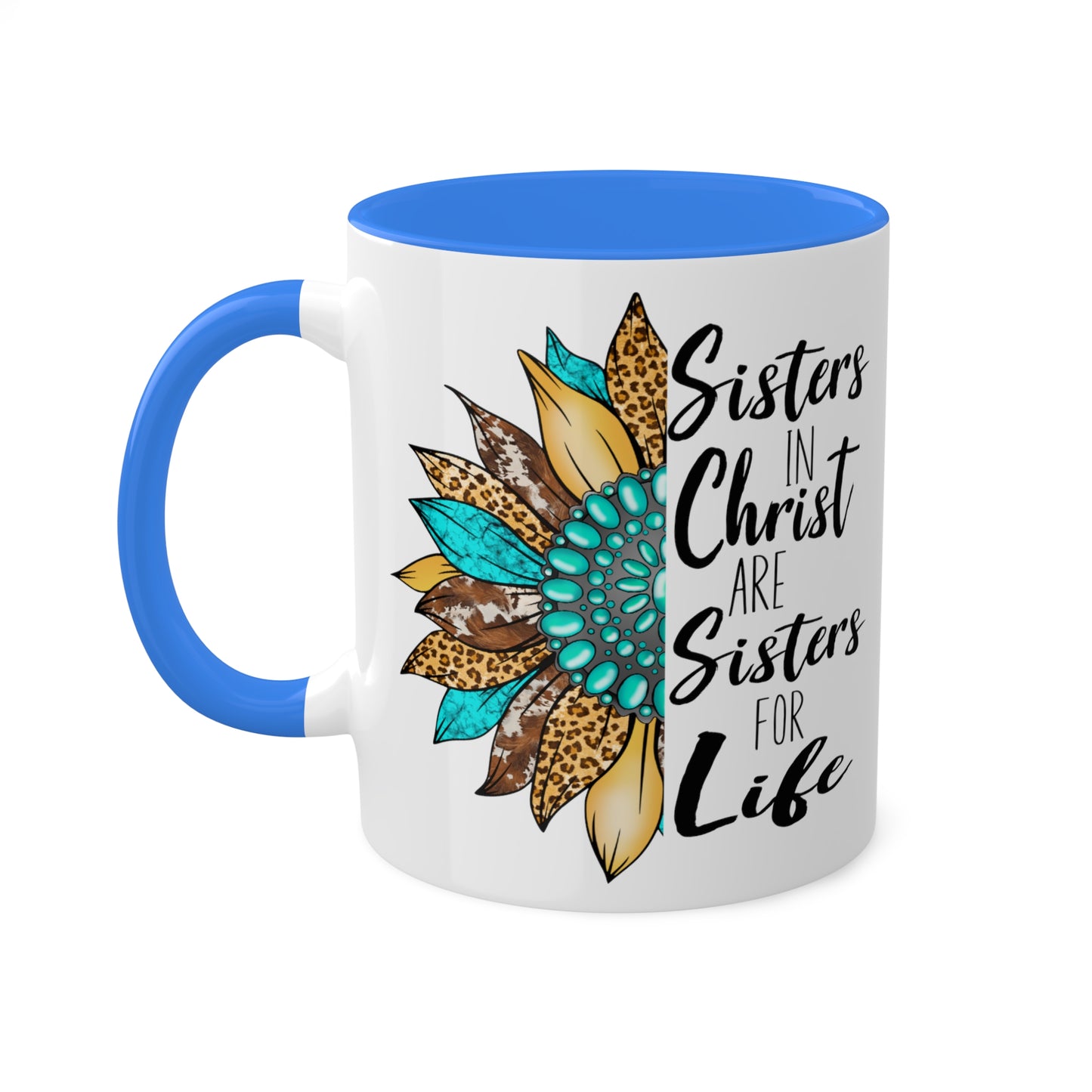 Sister in Christ Colorful Mugs