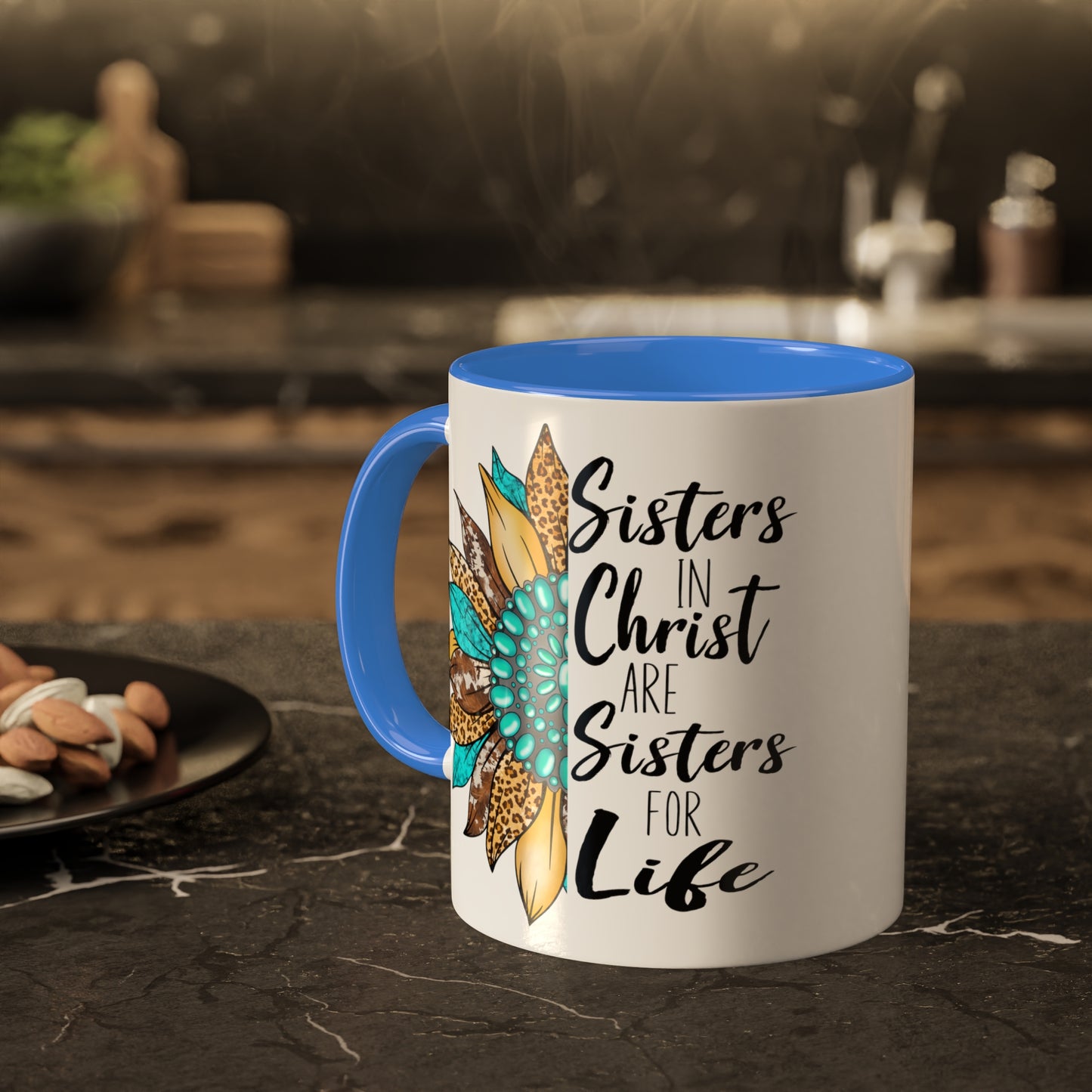 Sister in Christ Colorful Mugs