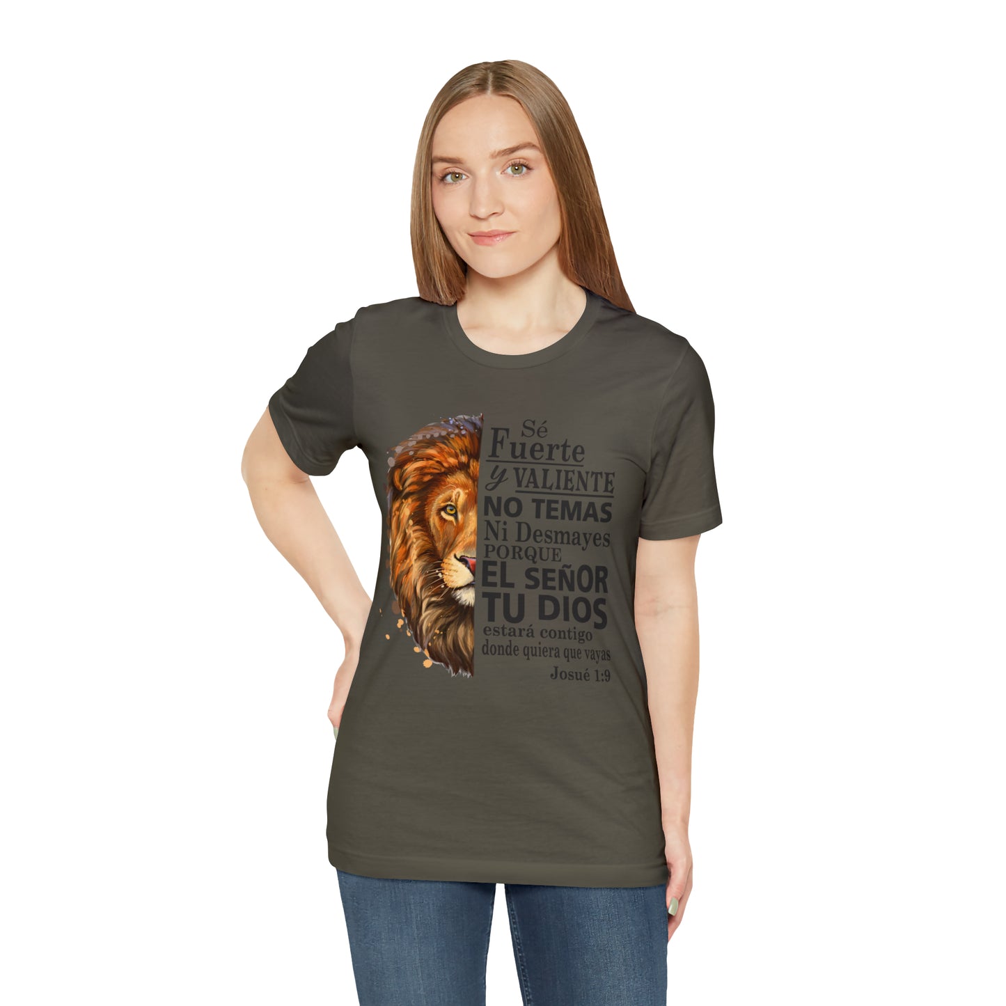 Se fuerte y Valiente Unisex Jersey Short Sleeve Tee