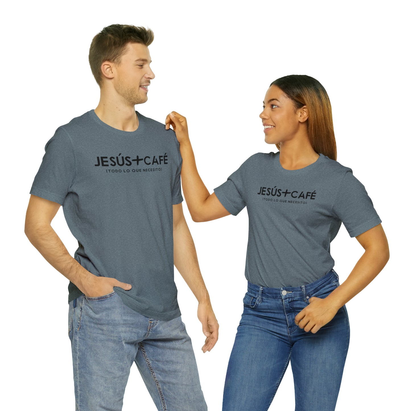 Jesús más Café Unisex Jersey Short Sleeve Tee
