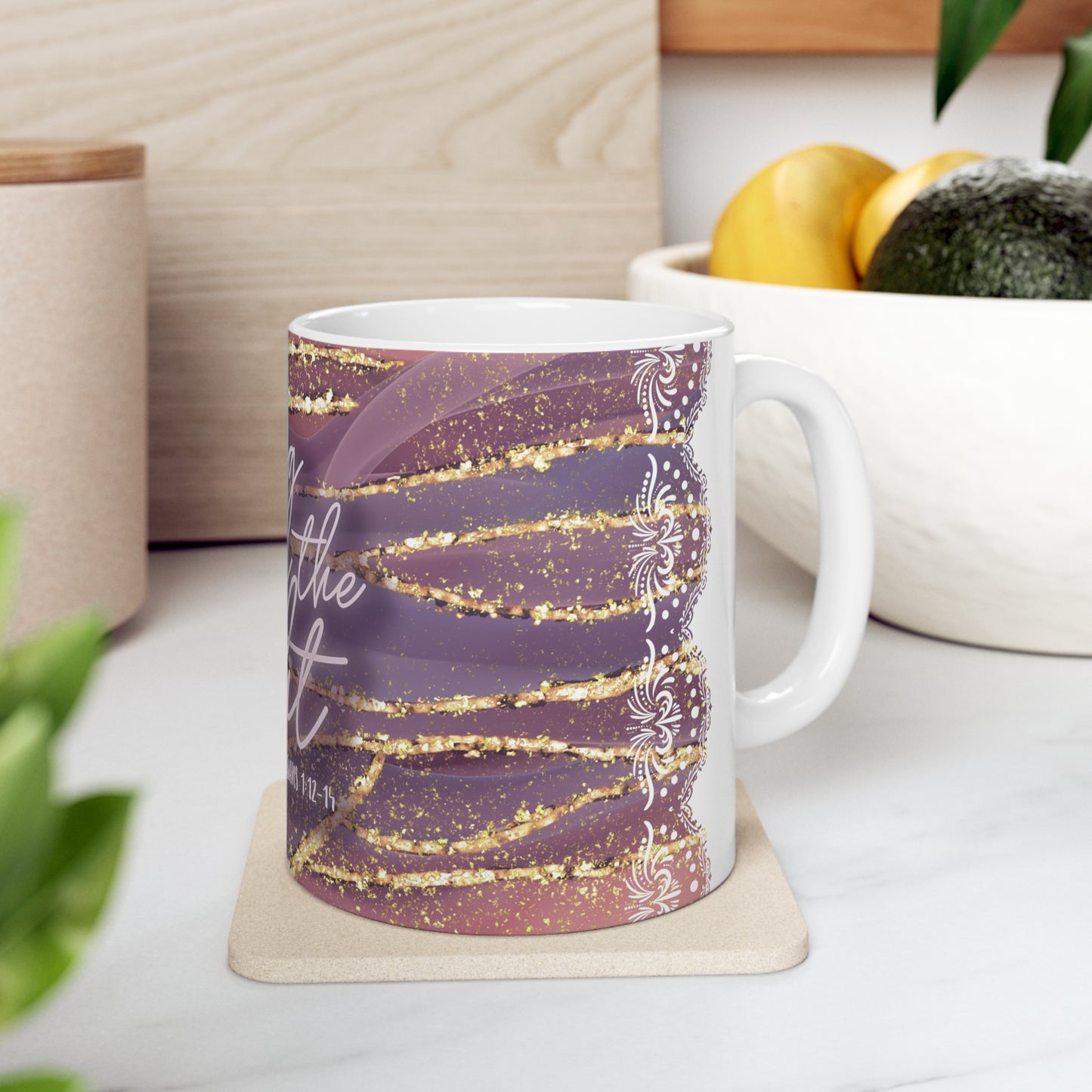 Living in the light Ceramic Mug 11oz