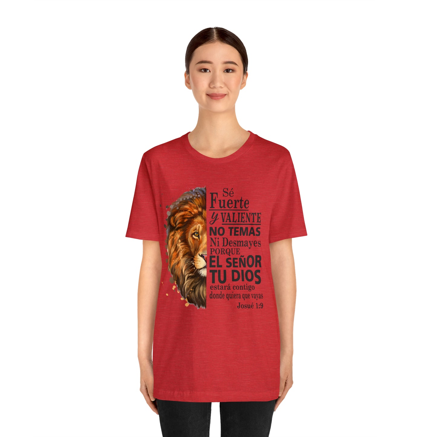 Se fuerte y Valiente Unisex Jersey Short Sleeve Tee