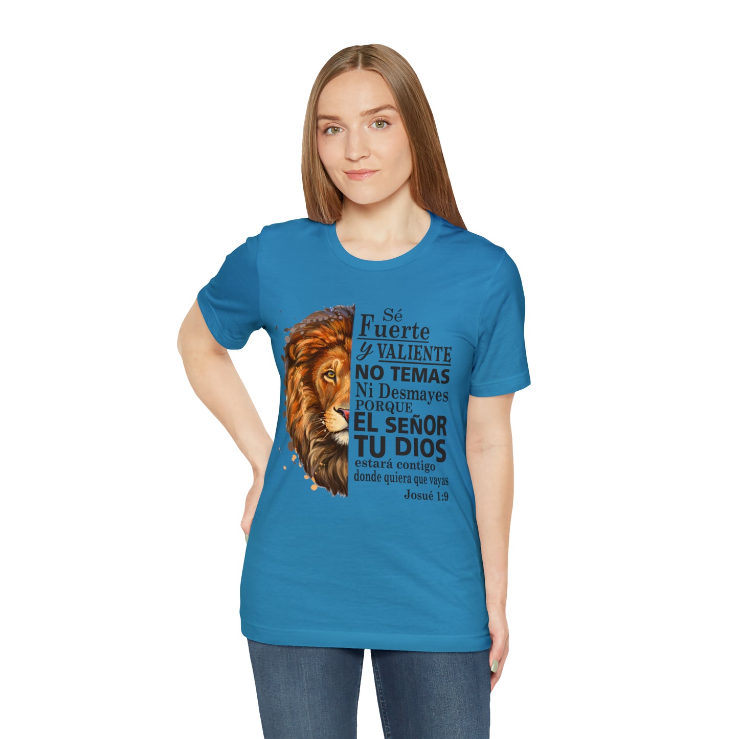 Se fuerte y Valiente Unisex Jersey Short Sleeve Tee
