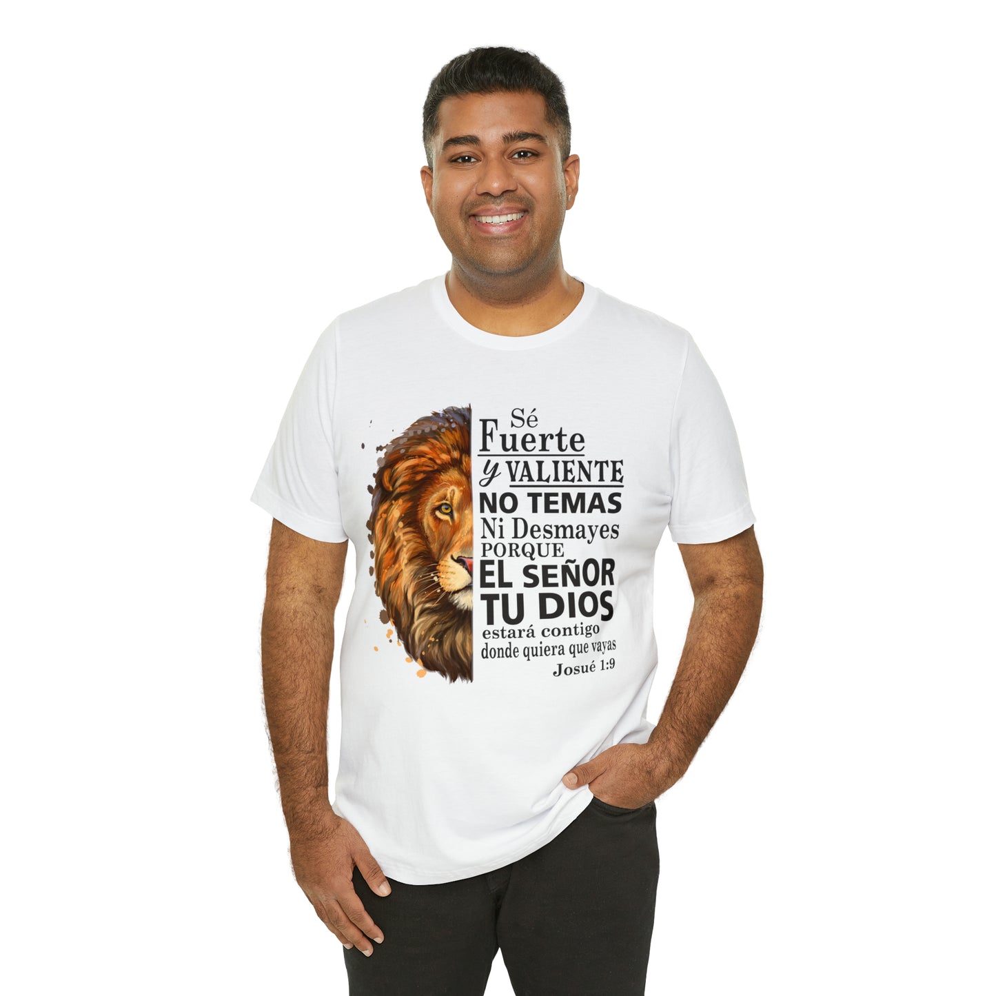 Se fuerte y Valiente Unisex Jersey Short Sleeve Tee