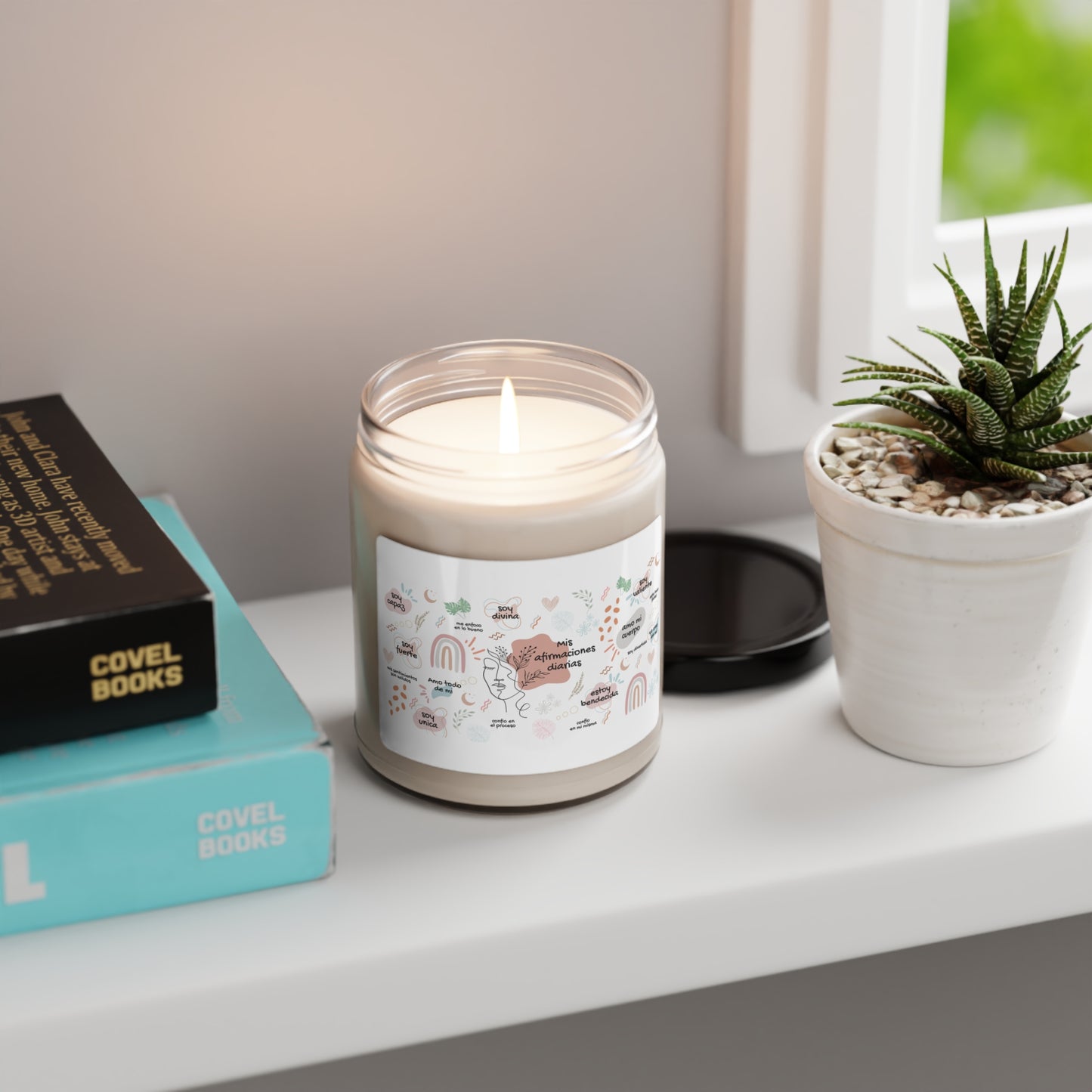 Soy Valiente Afirmaciones Scented Soy Candle, 9oz