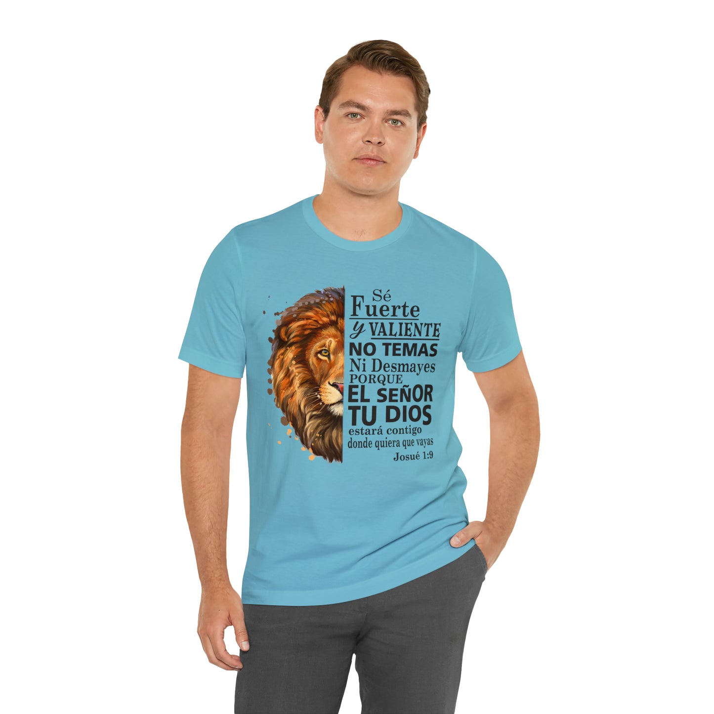 Se fuerte y Valiente Unisex Jersey Short Sleeve Tee