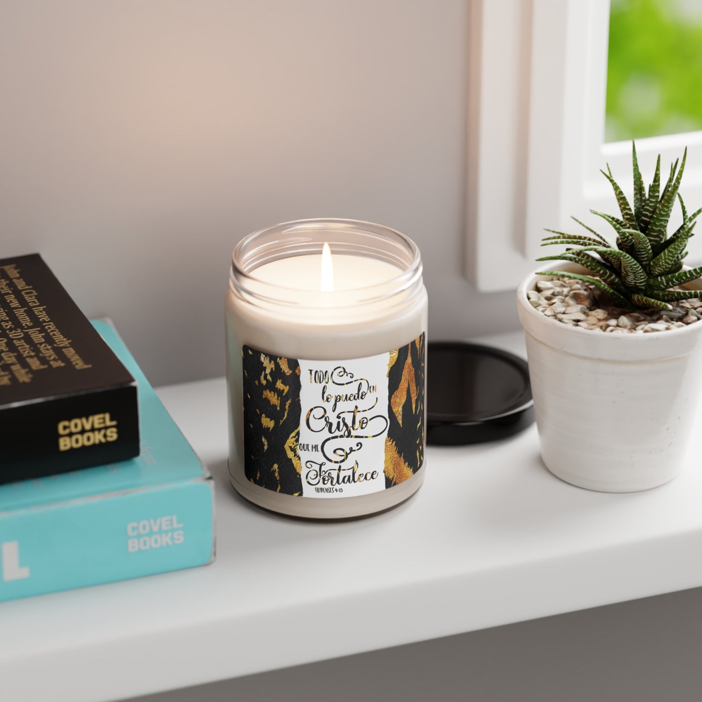 Todo lo puedo en Cristo Scented Soy Candle, 9oz